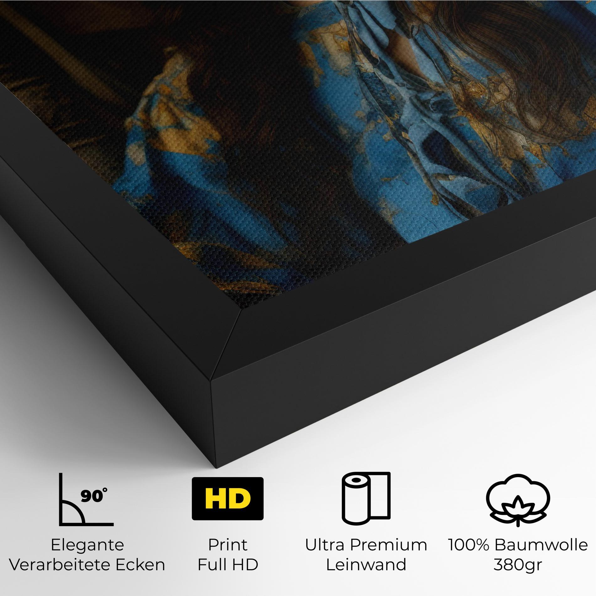 Leinwandbild Yellow Rose Dress mockup 4