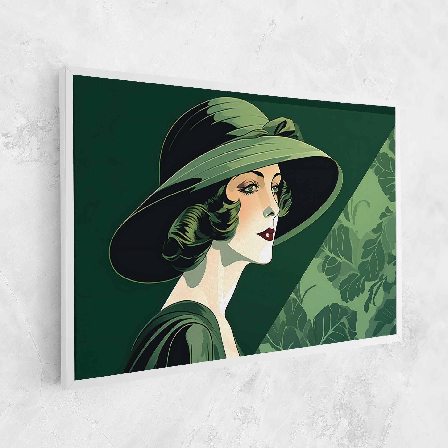 Green Woman Painting mockup 1