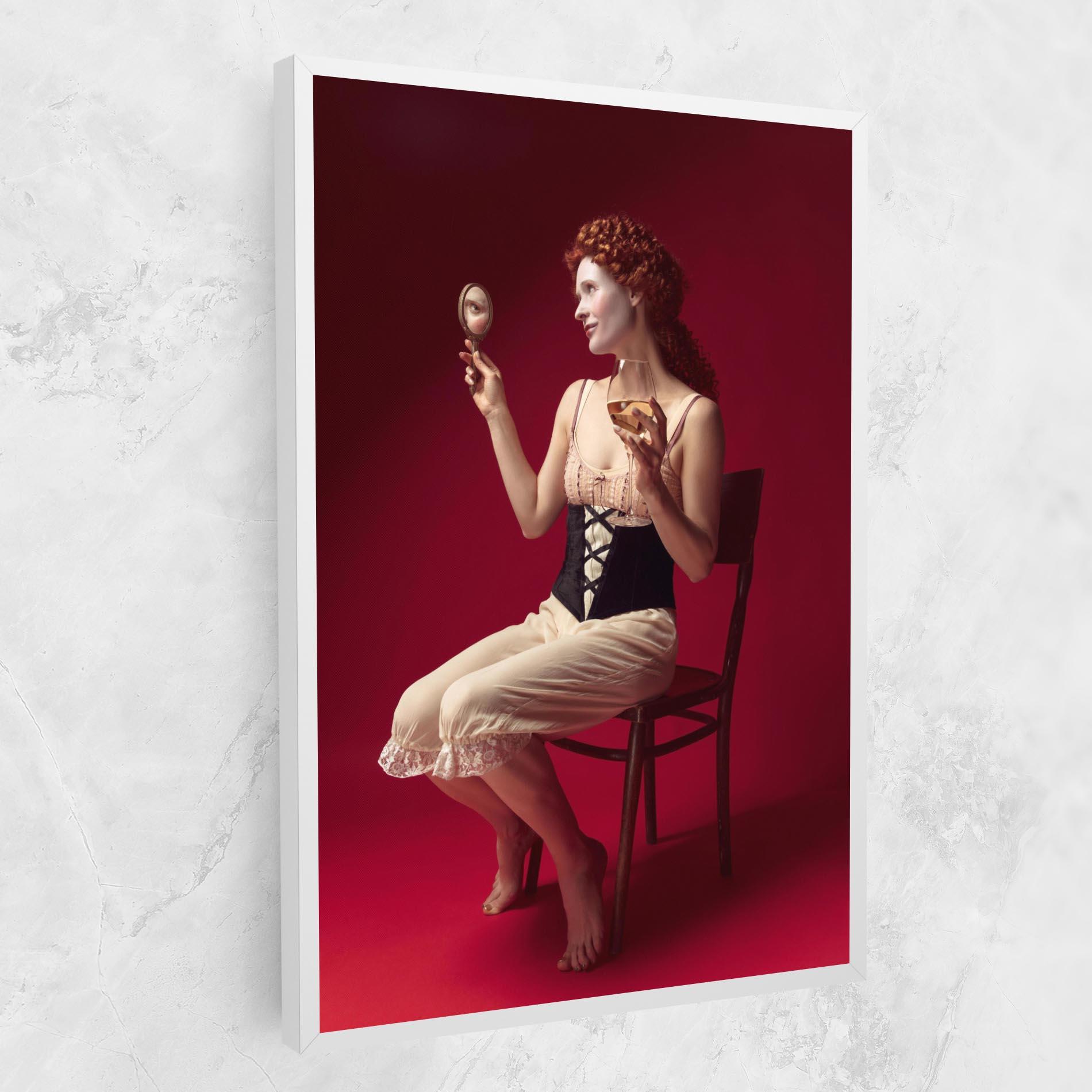 Leinwandbild Medieval Redhead Woman mockup 1