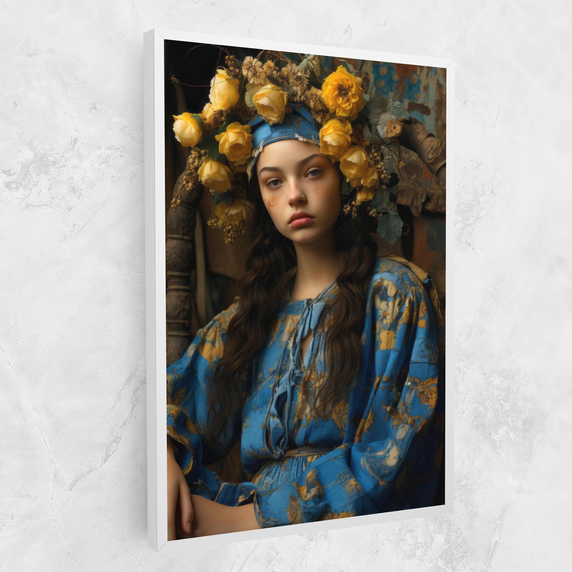 Leinwandbild Yellow Rose Dress mockup 1