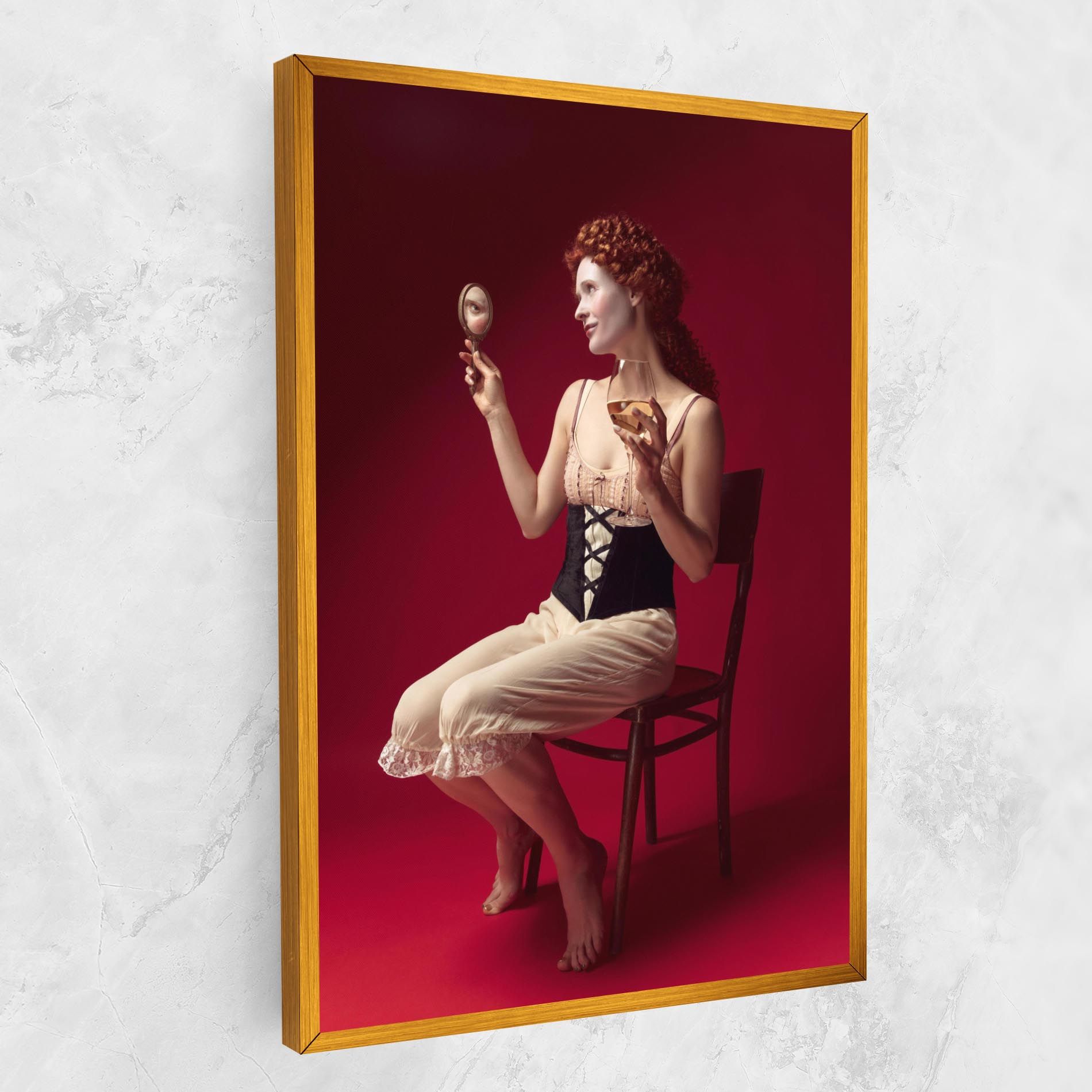 Medieval Redhead Woman mockup 1