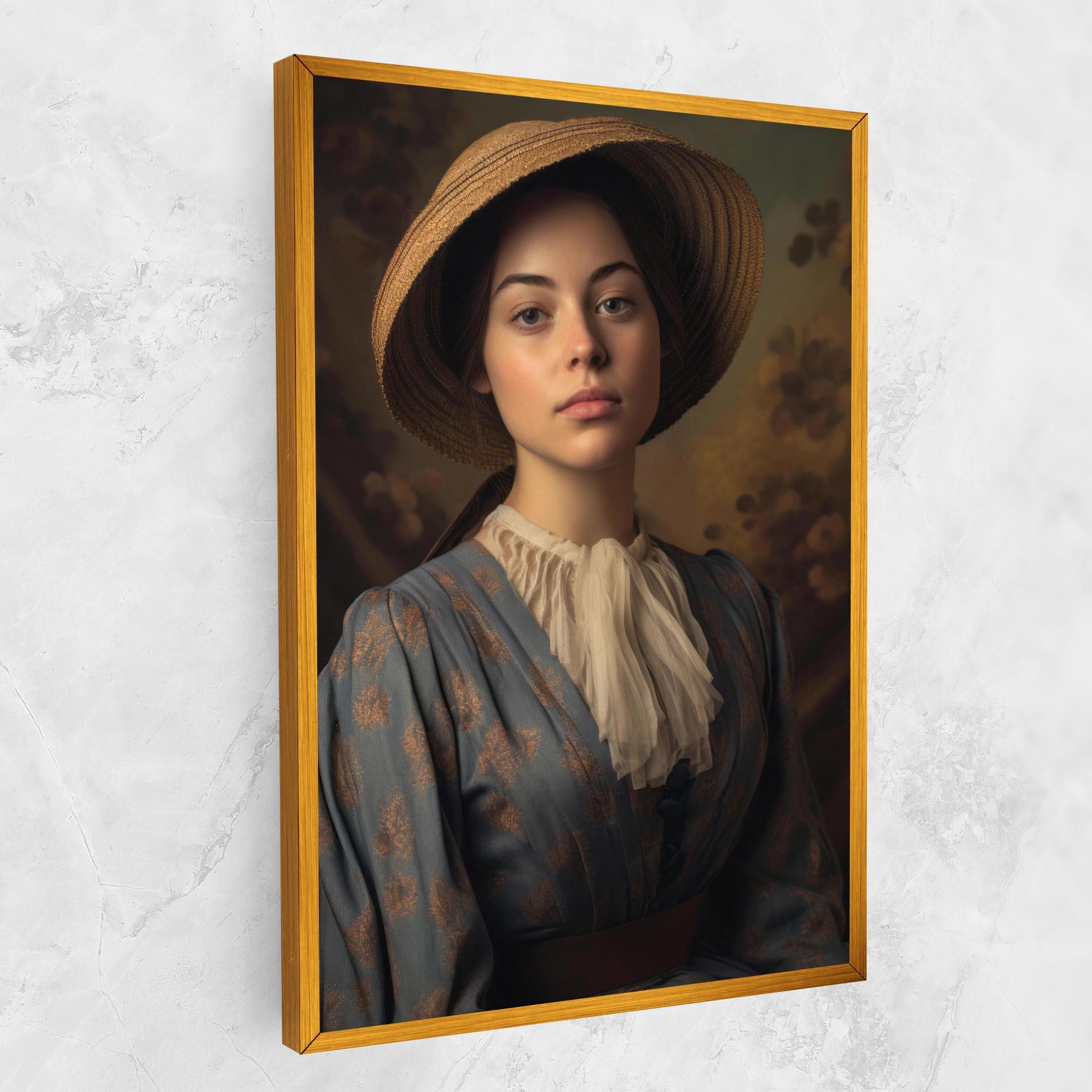 Leinwandbild Vintage Blue Dress mockup 1