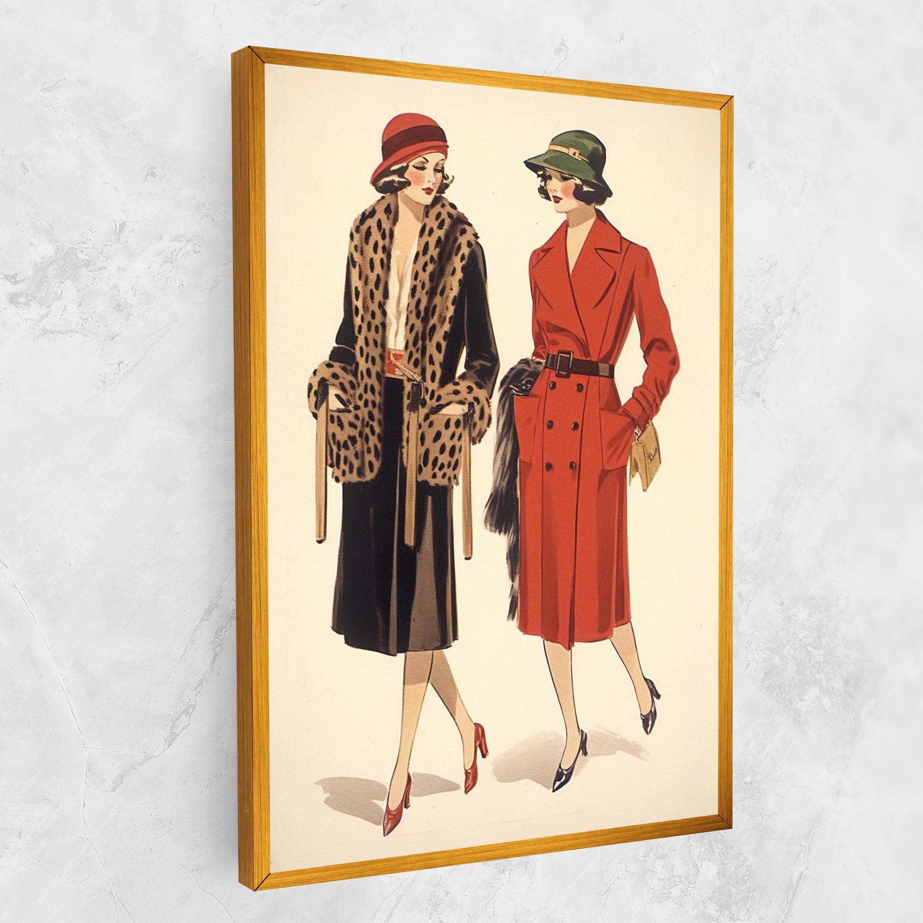 Leinwandbild Vintage Side By Side mockup 1