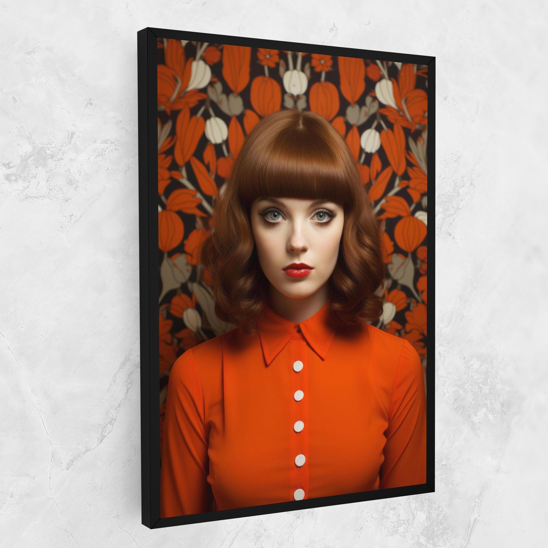 Leinwandbild Orange Blouse Woman mockup 1