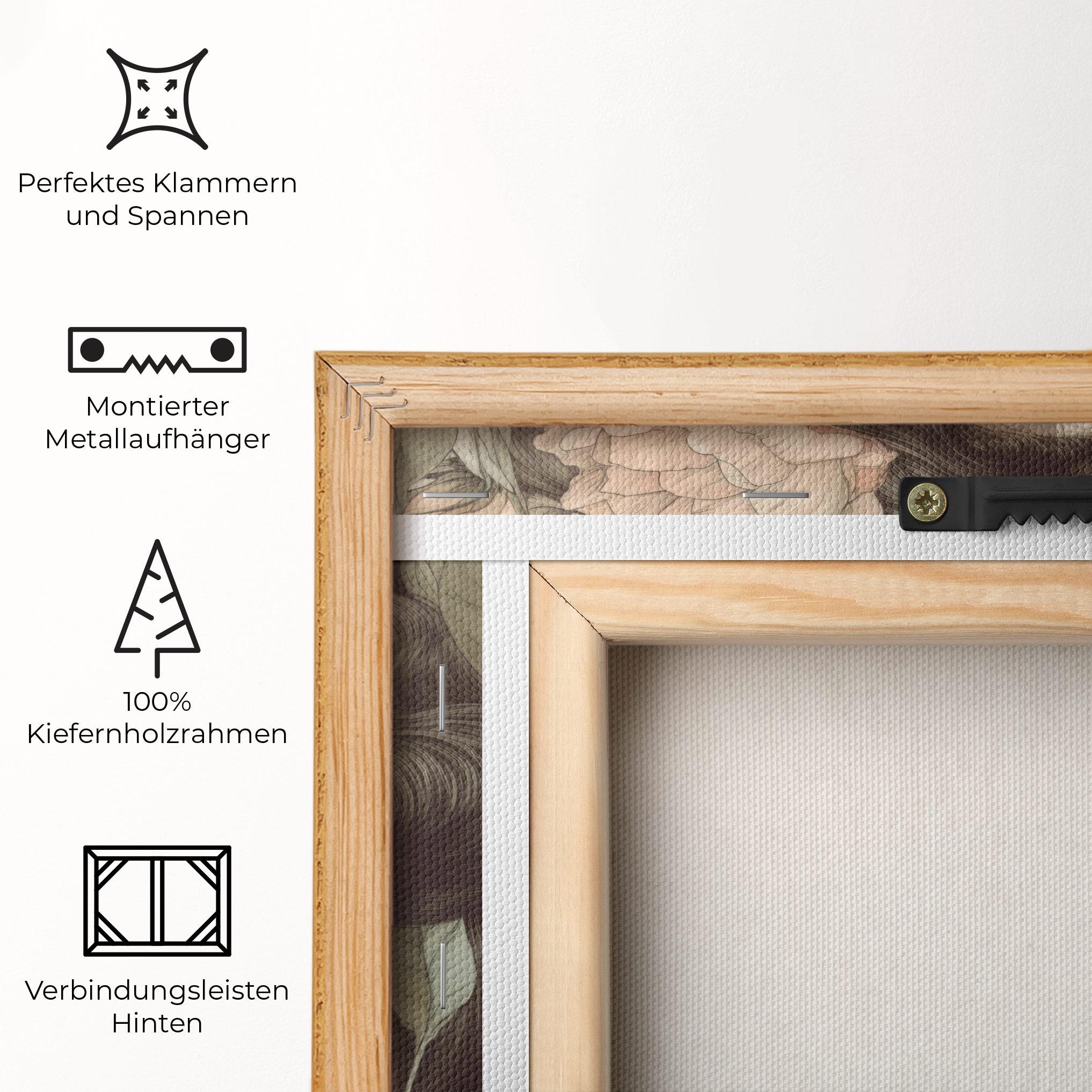 Leinwandbild Beautiful Vintage Portrait mockup 5