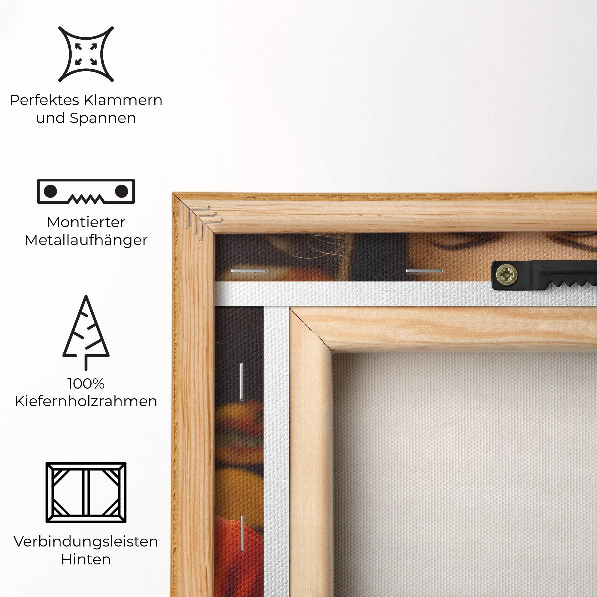 Leinwandbild Vintage Red Black mockup 5