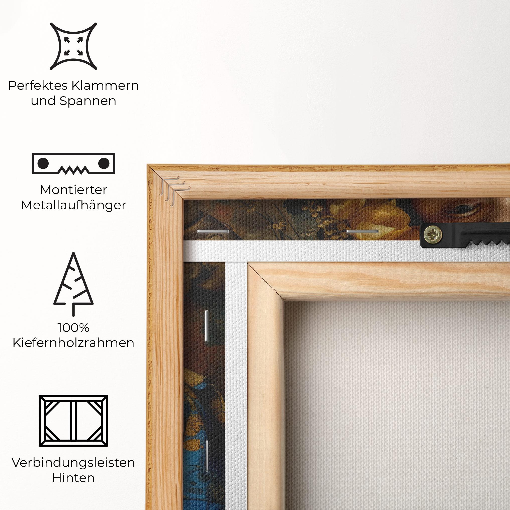 Leinwandbild Yellow Rose Dress mockup 5