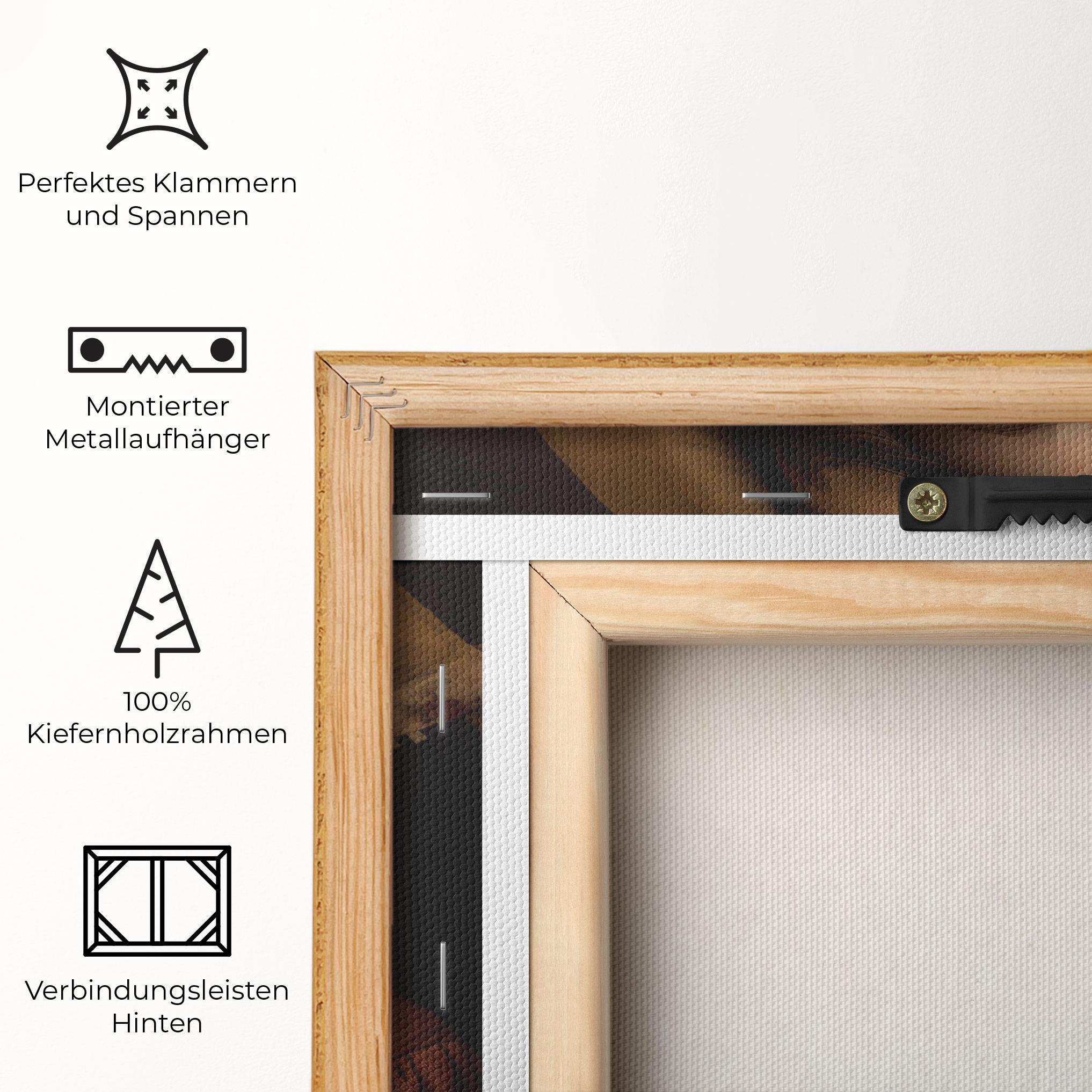 Leinwandbild Young Vintage Woman mockup 5