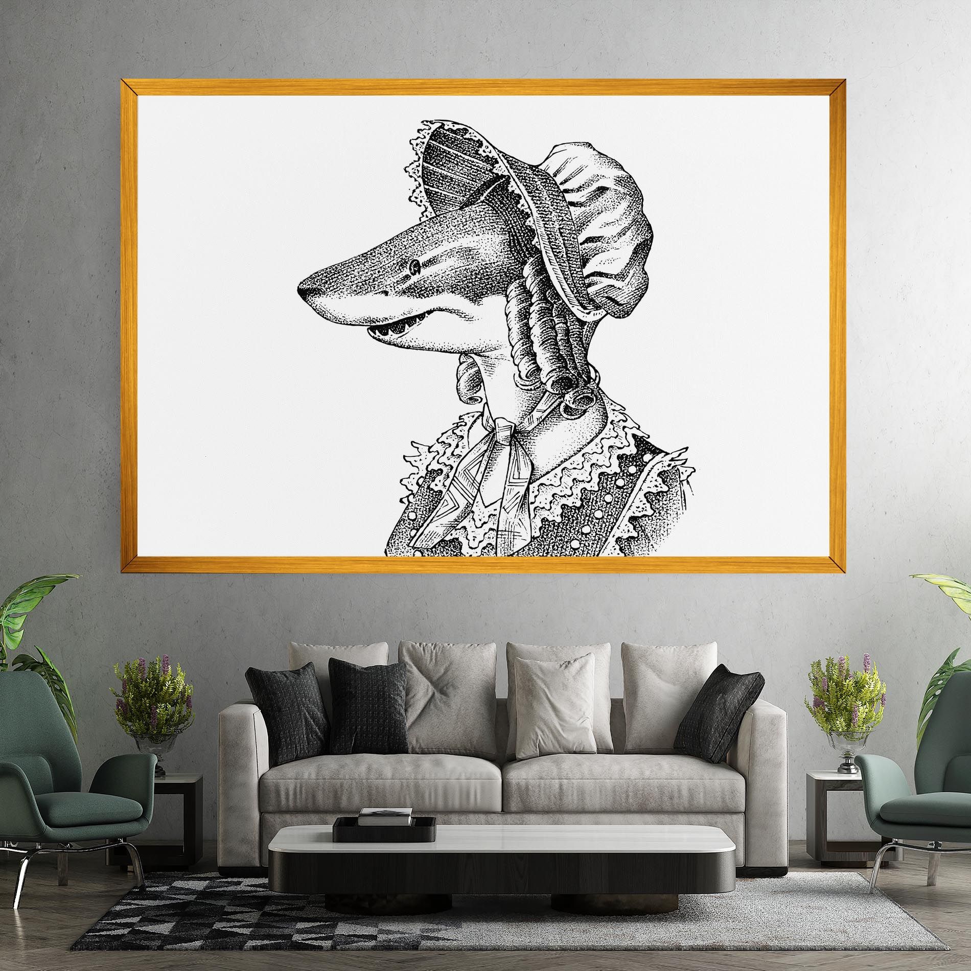 Vintage Shark mockup 7