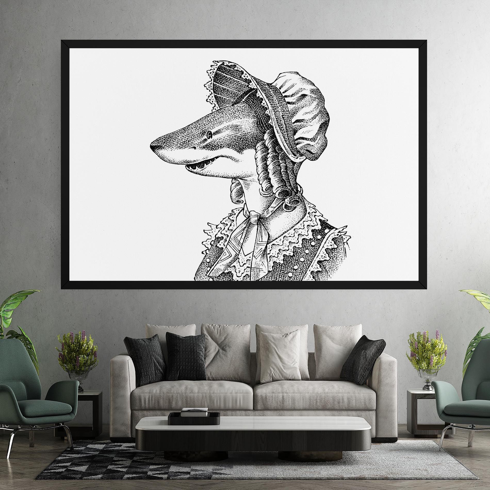 Vintage Shark mockup 7