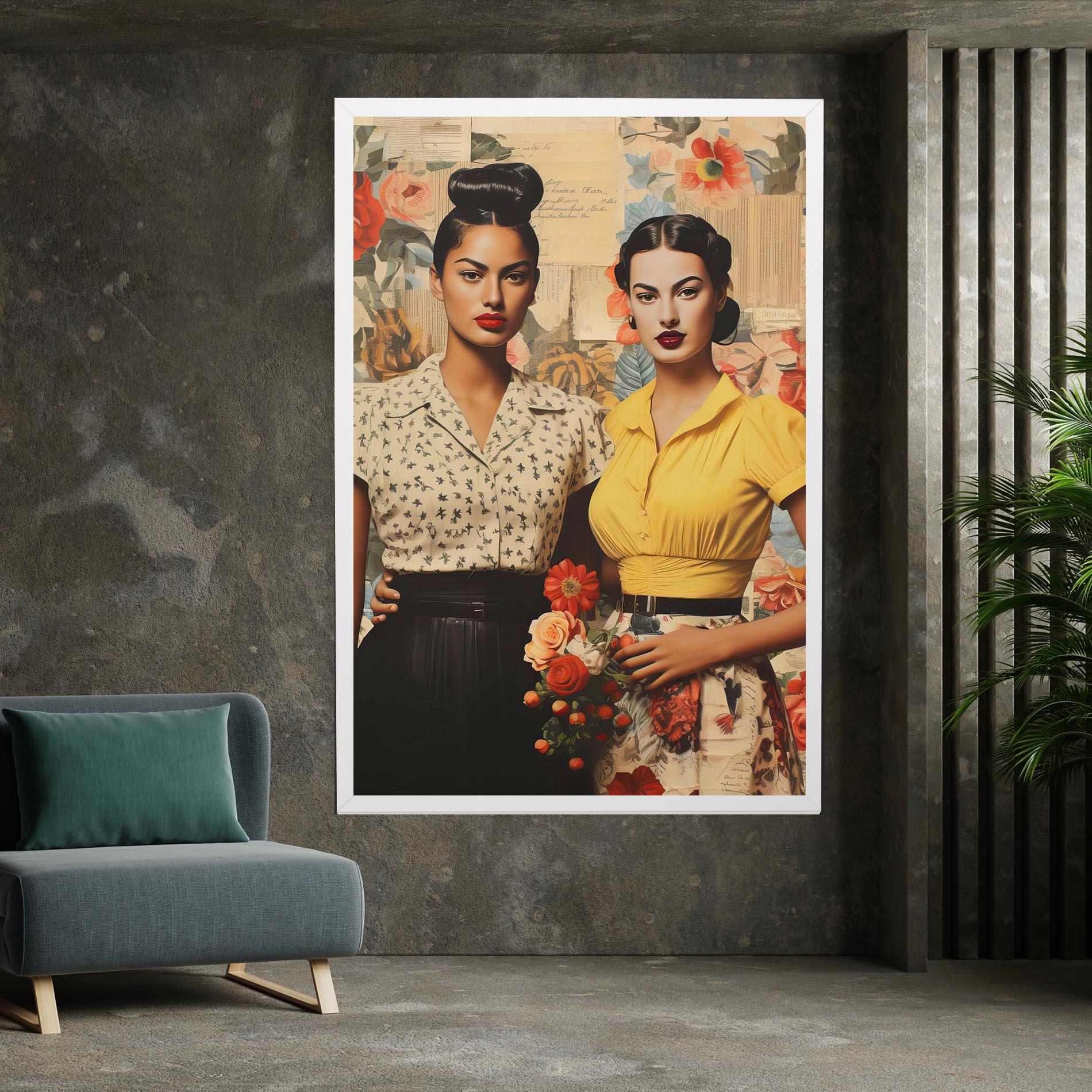 Leinwandbild Friendship Vintage Power mockup 7