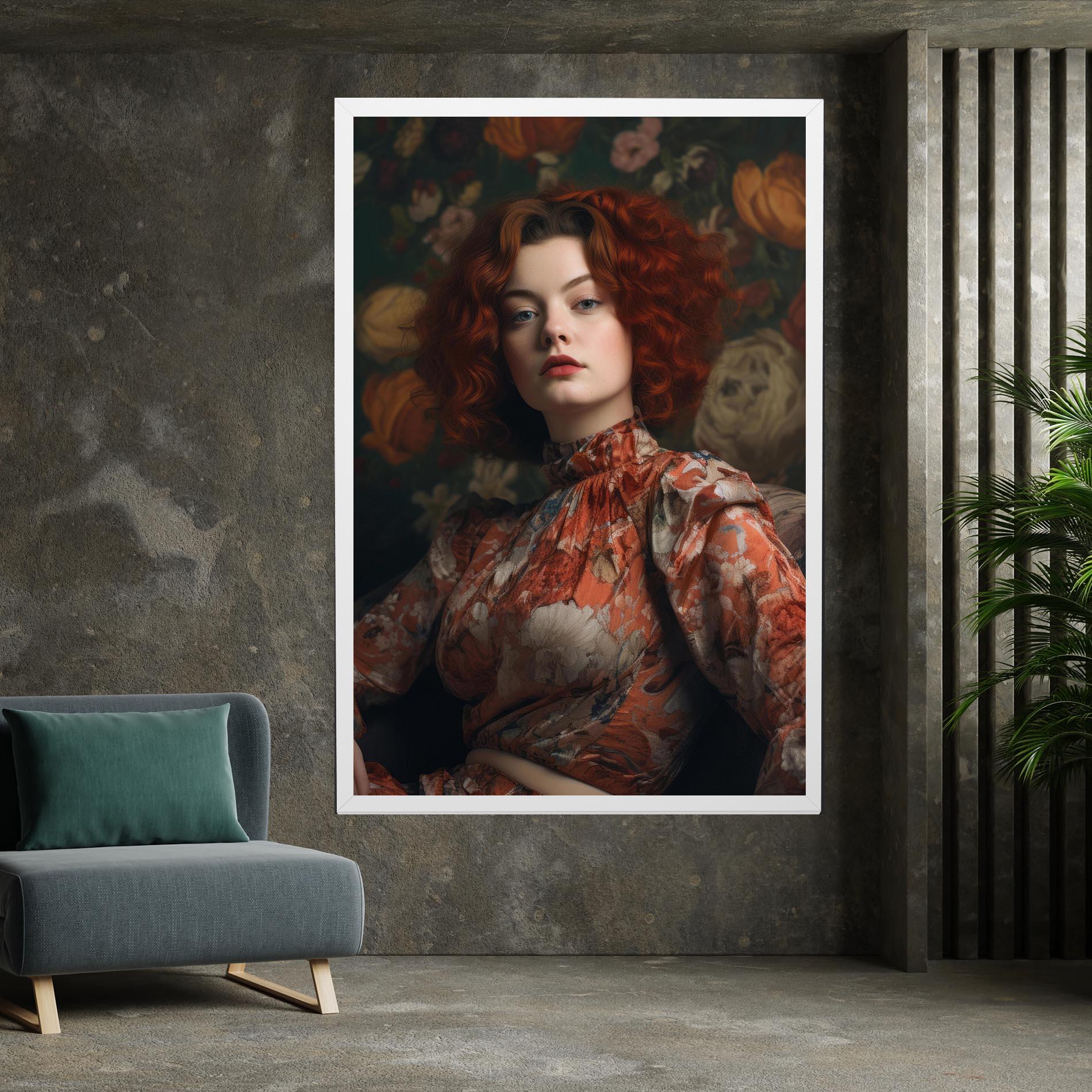 Leinwandbild Red Vintage Hair mockup 7