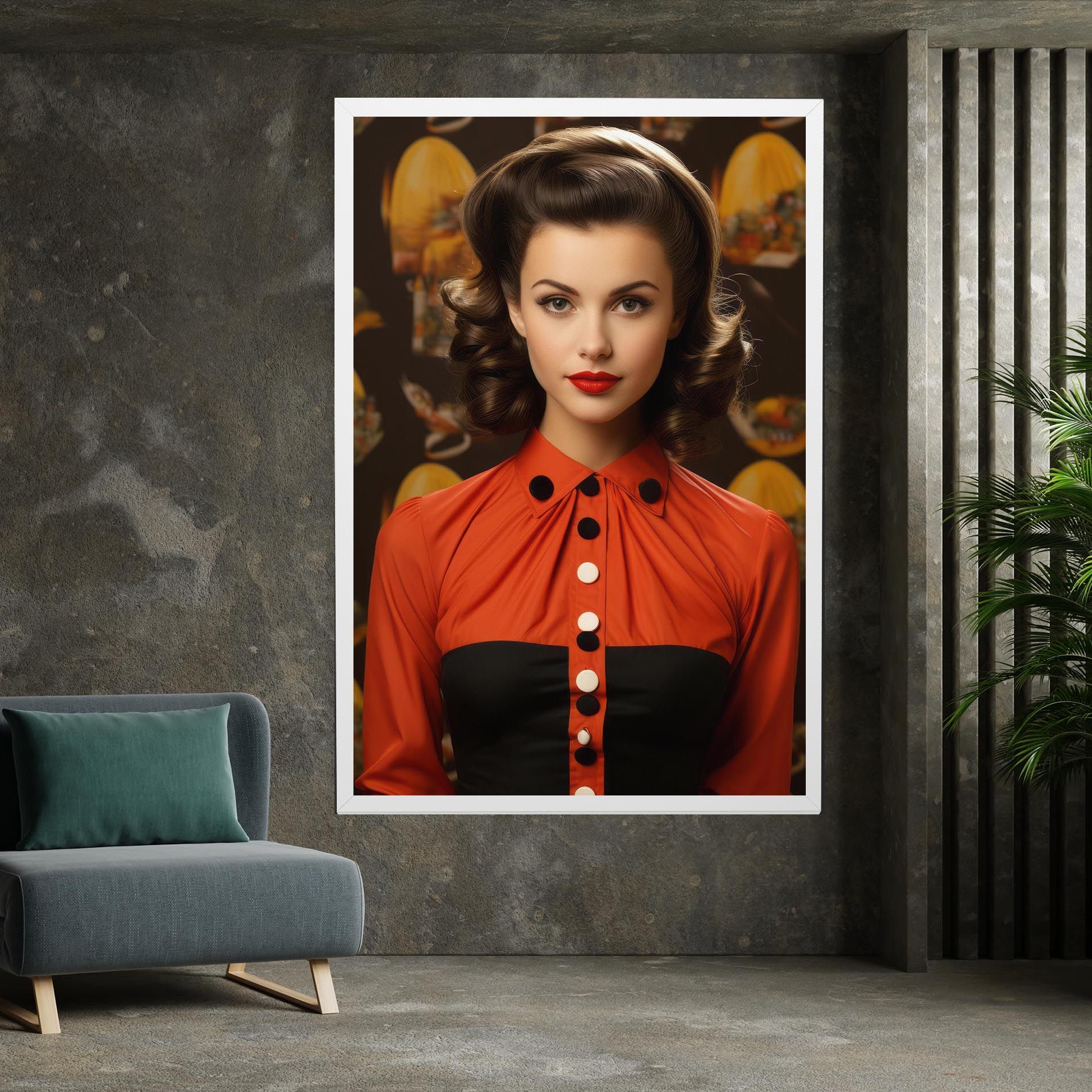 Vintage Red Black mockup 7