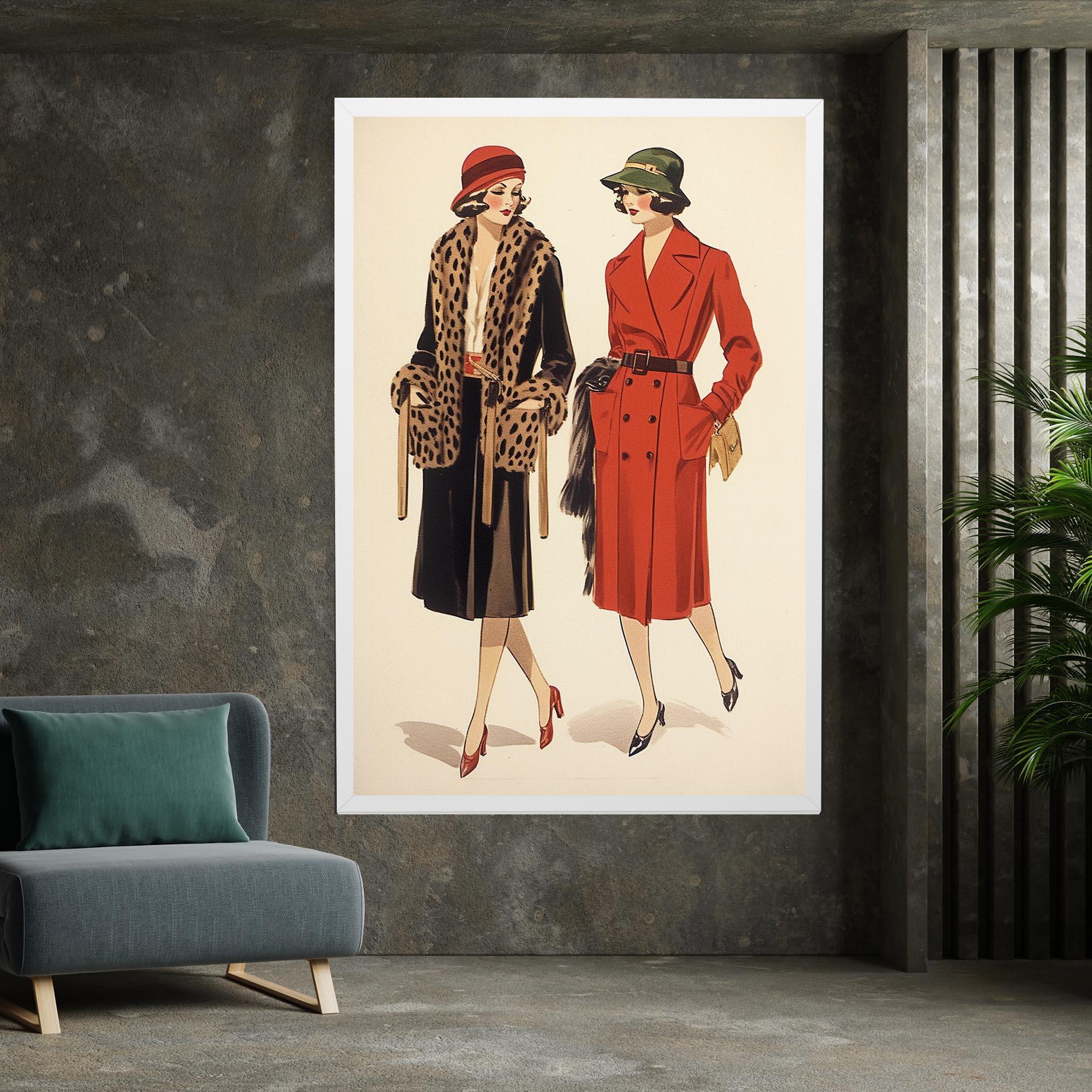 Leinwandbild Vintage Side By Side mockup 7