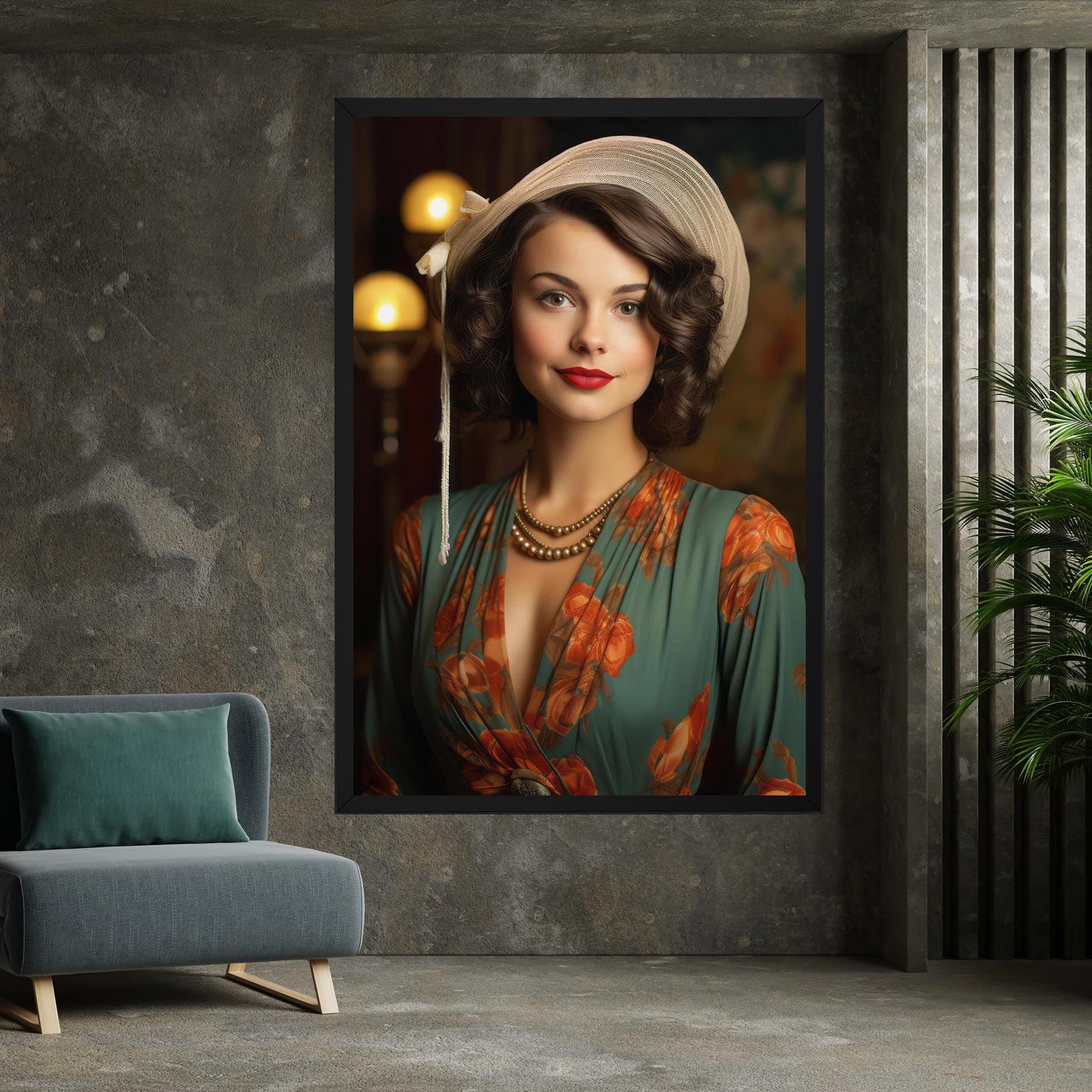 Green Orange Blouse mockup 7