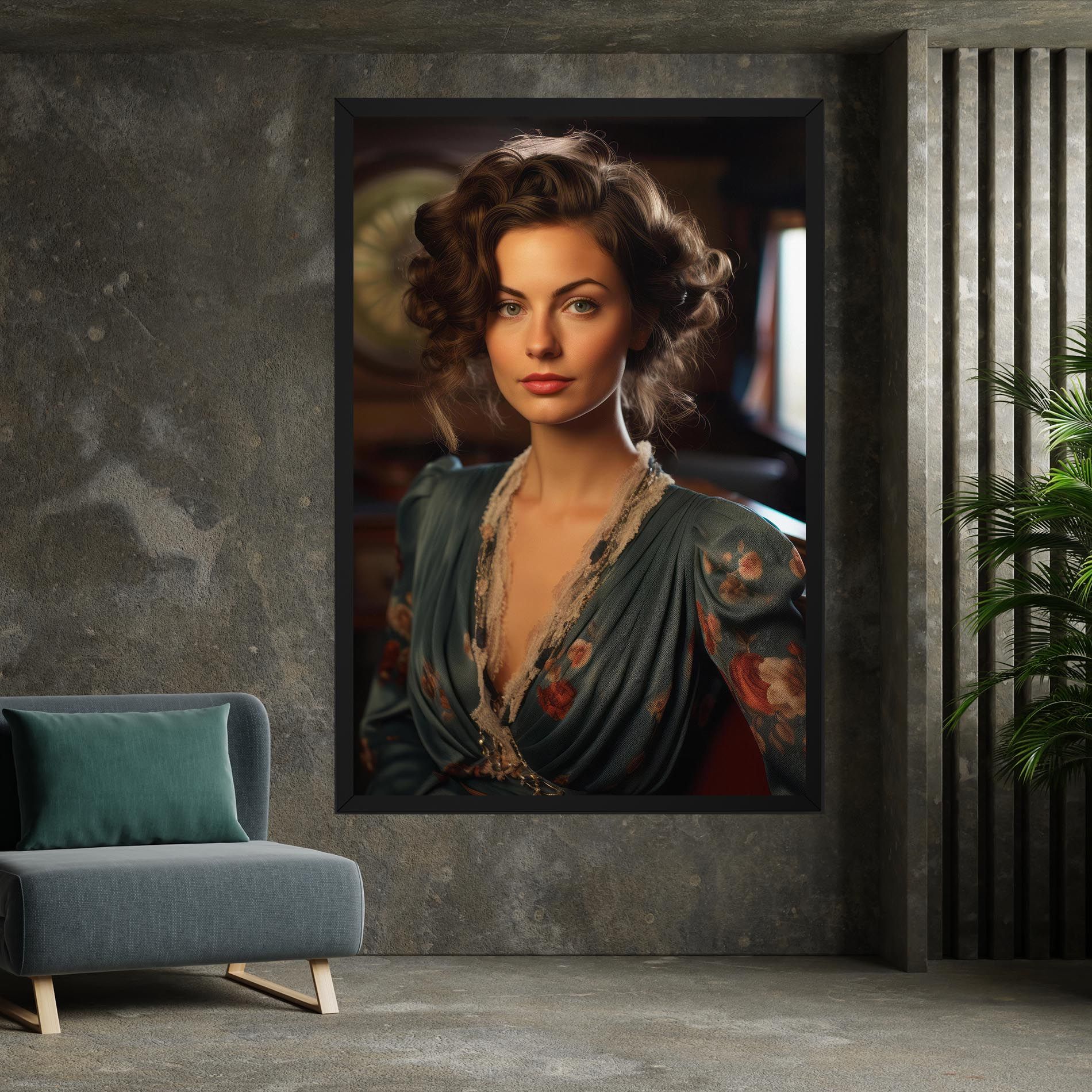 Pink Flowers Dress mockup 7