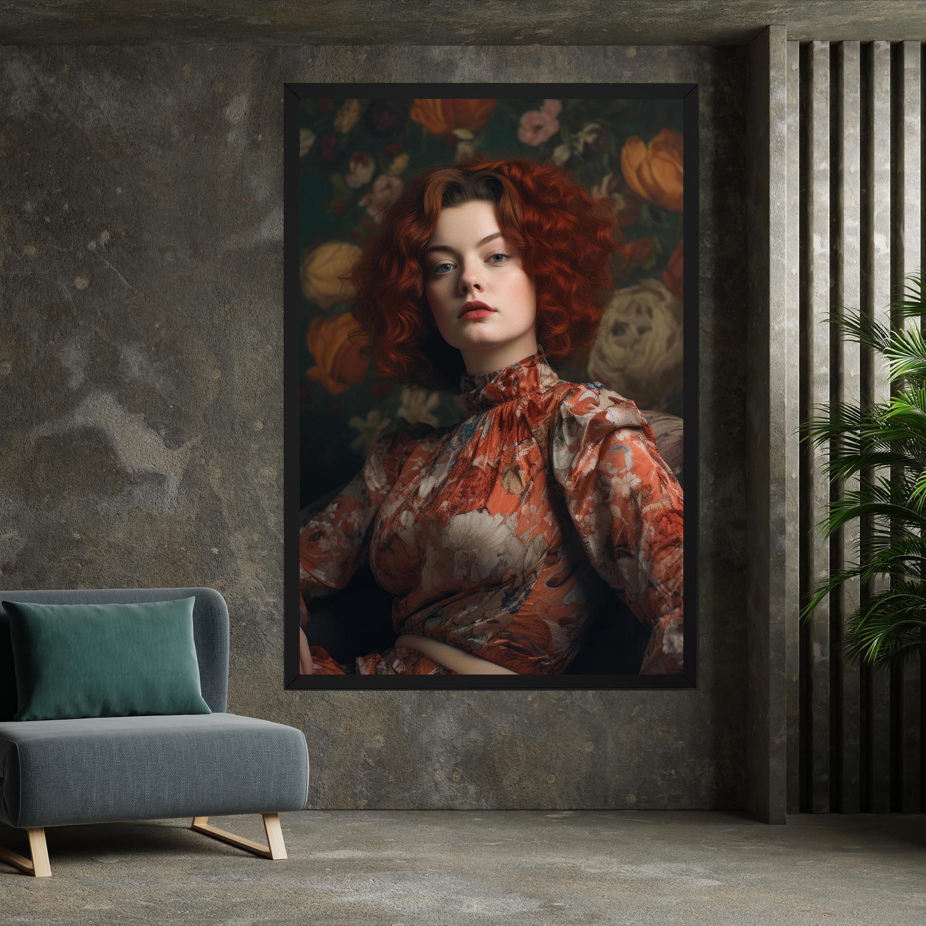 Leinwandbild Red Vintage Hair mockup 7