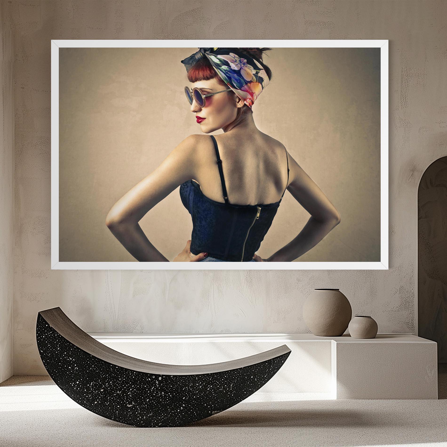 Leinwandbild Pin Up Girl mockup 8