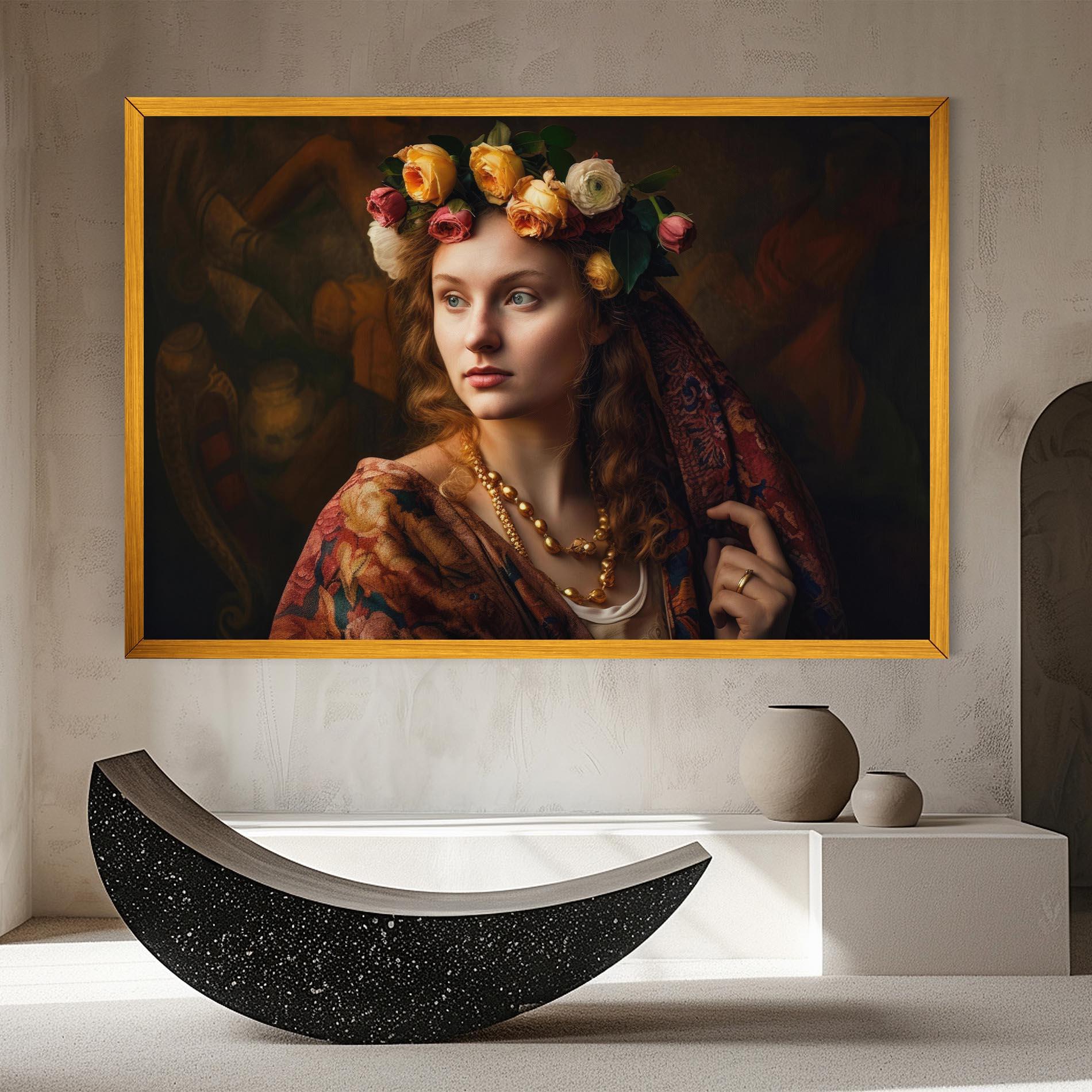Leinwandbild Renaissance Woman mockup 8