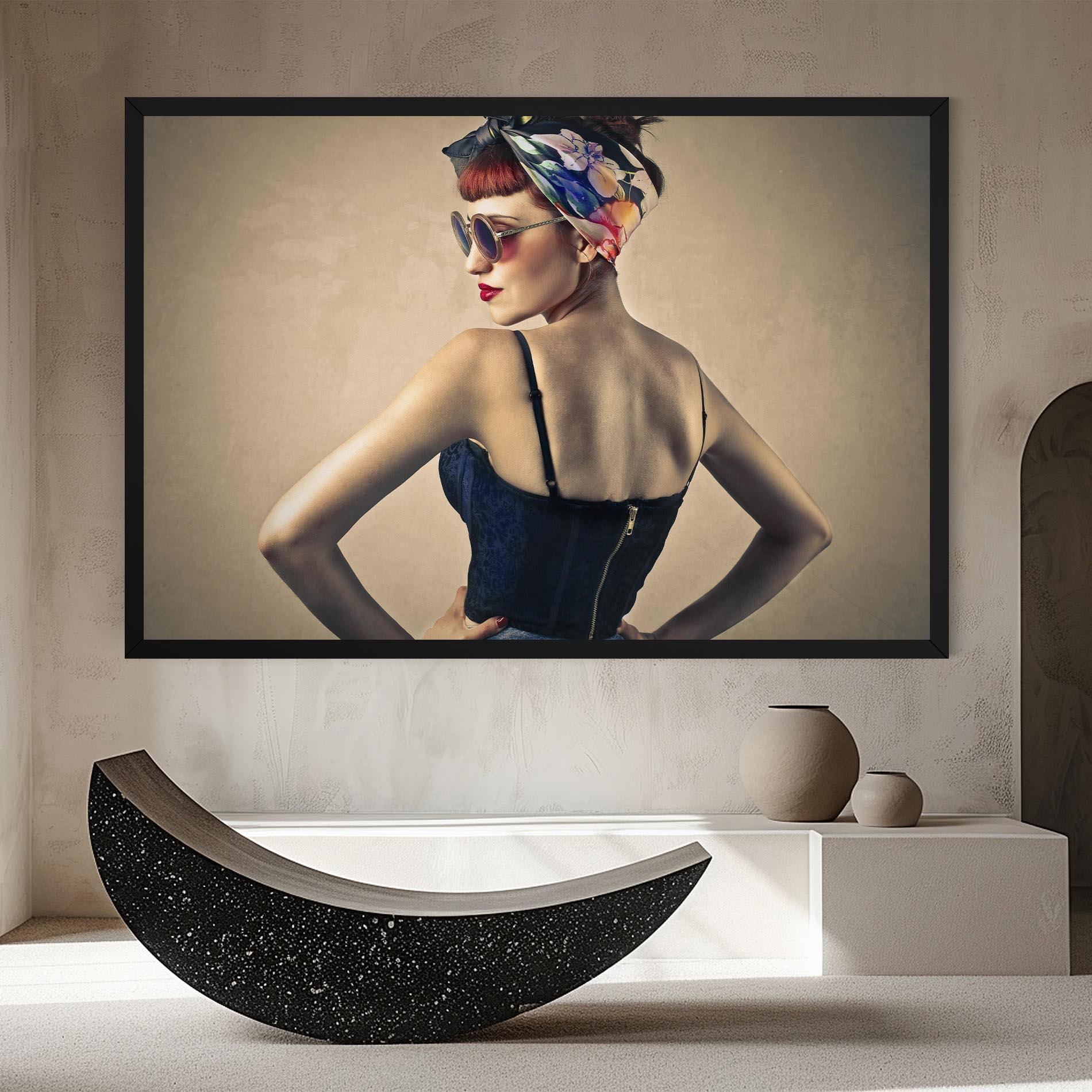 Leinwandbild Pin Up Girl mockup 8