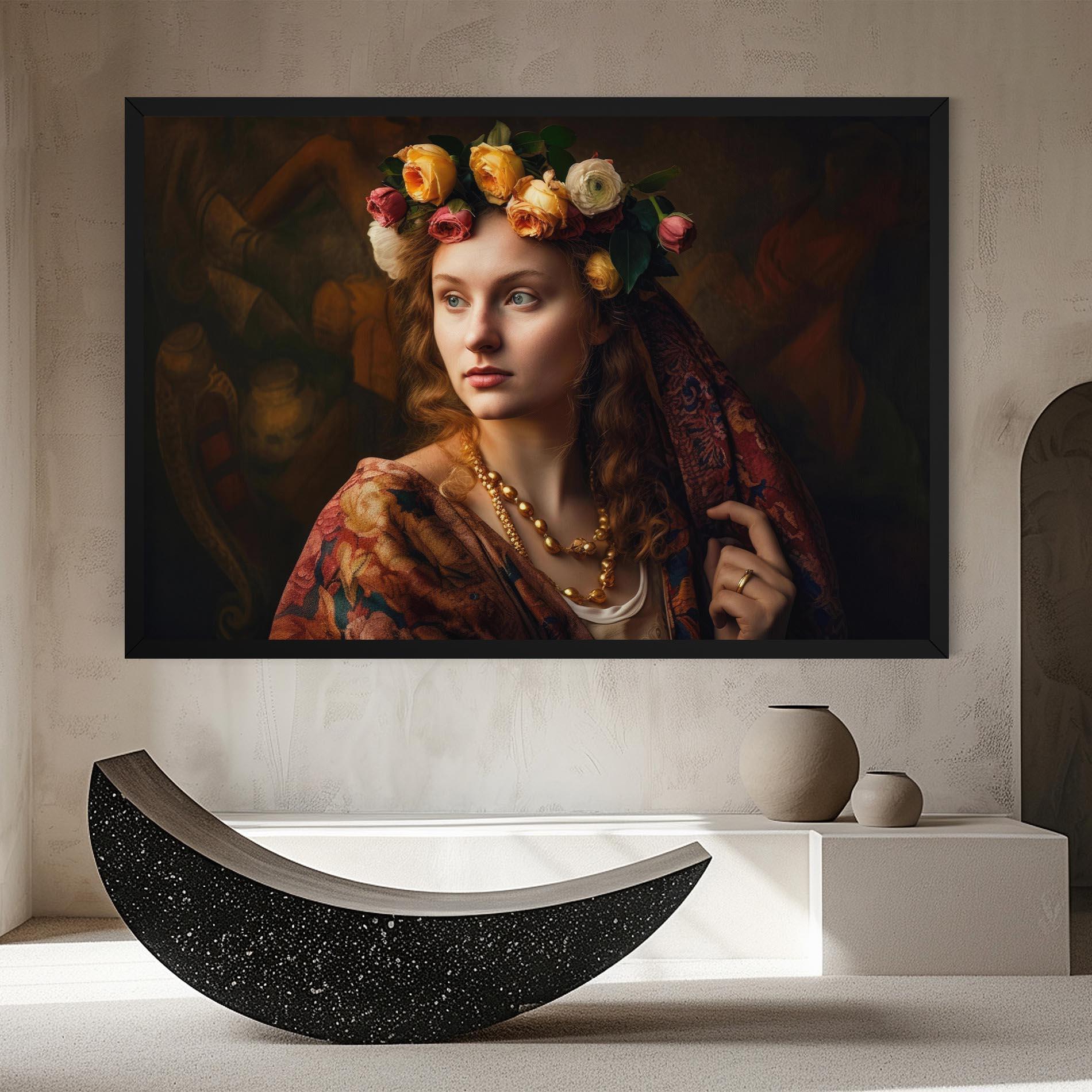 Leinwandbild Renaissance Woman mockup 8