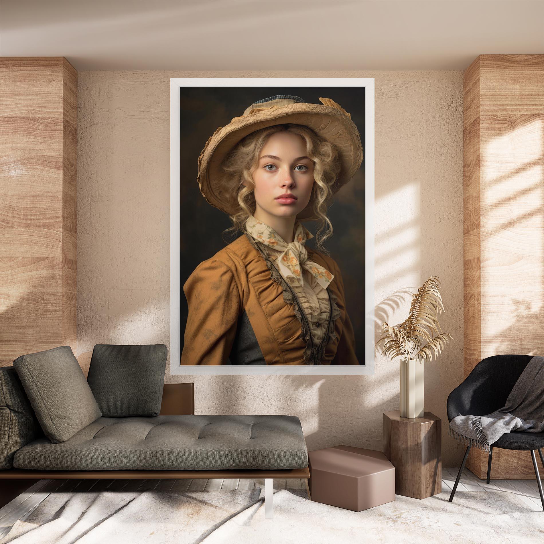 Leinwandbild Pretty Vintage Blonde mockup 8