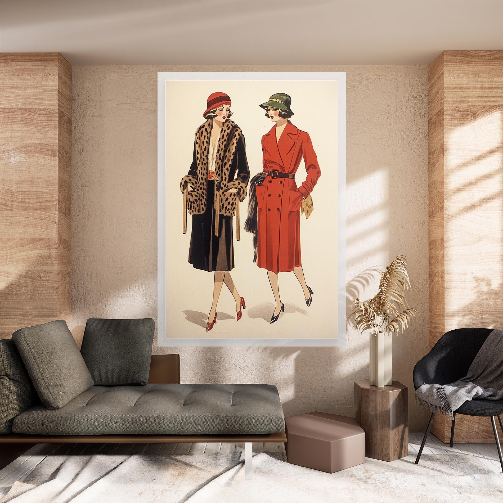 Leinwandbild Vintage Side By Side mockup 8