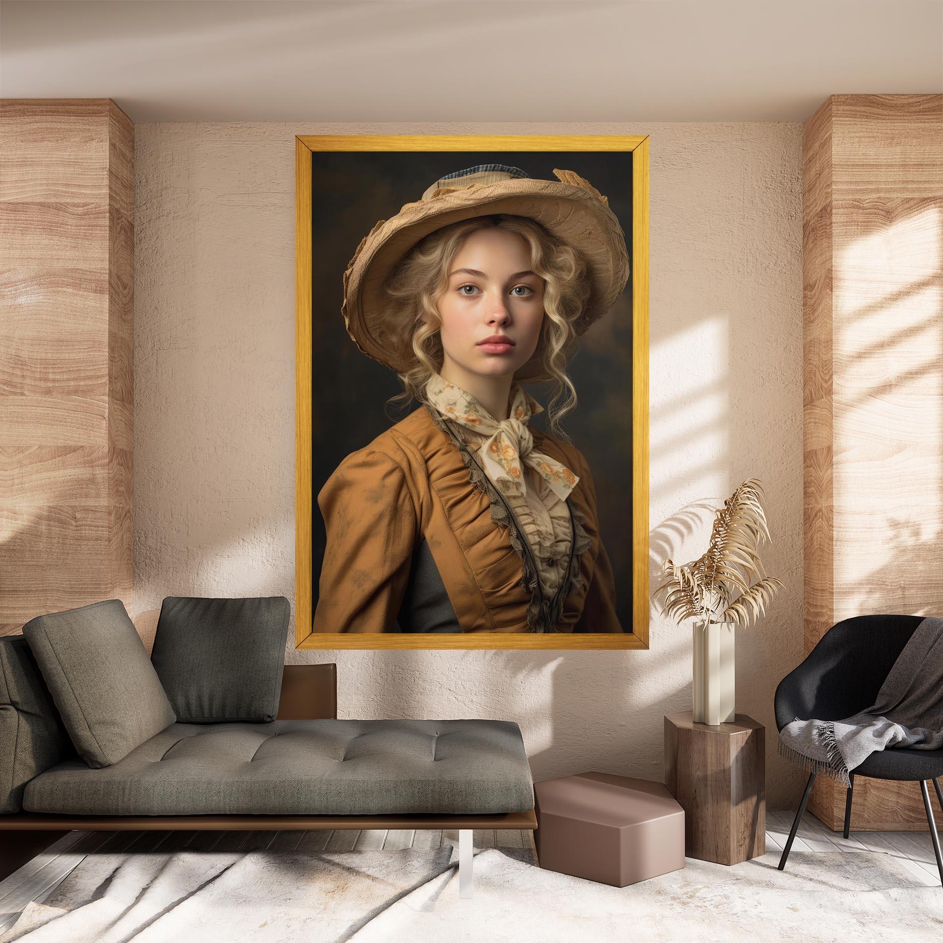 Leinwandbild Pretty Vintage Blonde mockup 8