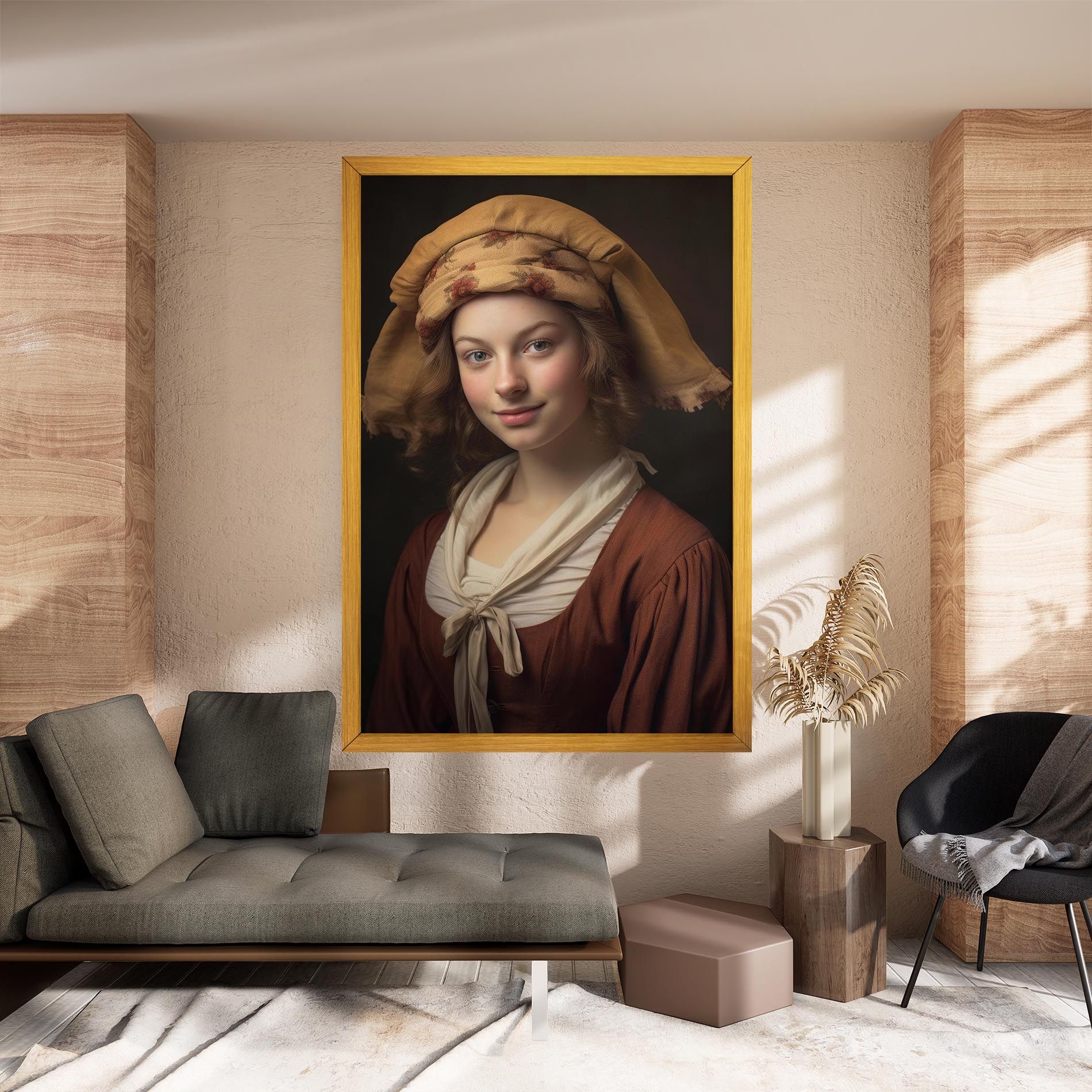 Young Vintage Woman mockup 8