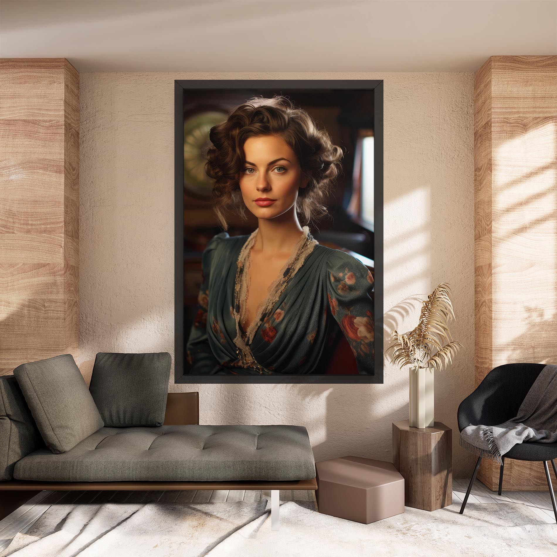 Pink Flowers Dress mockup 8