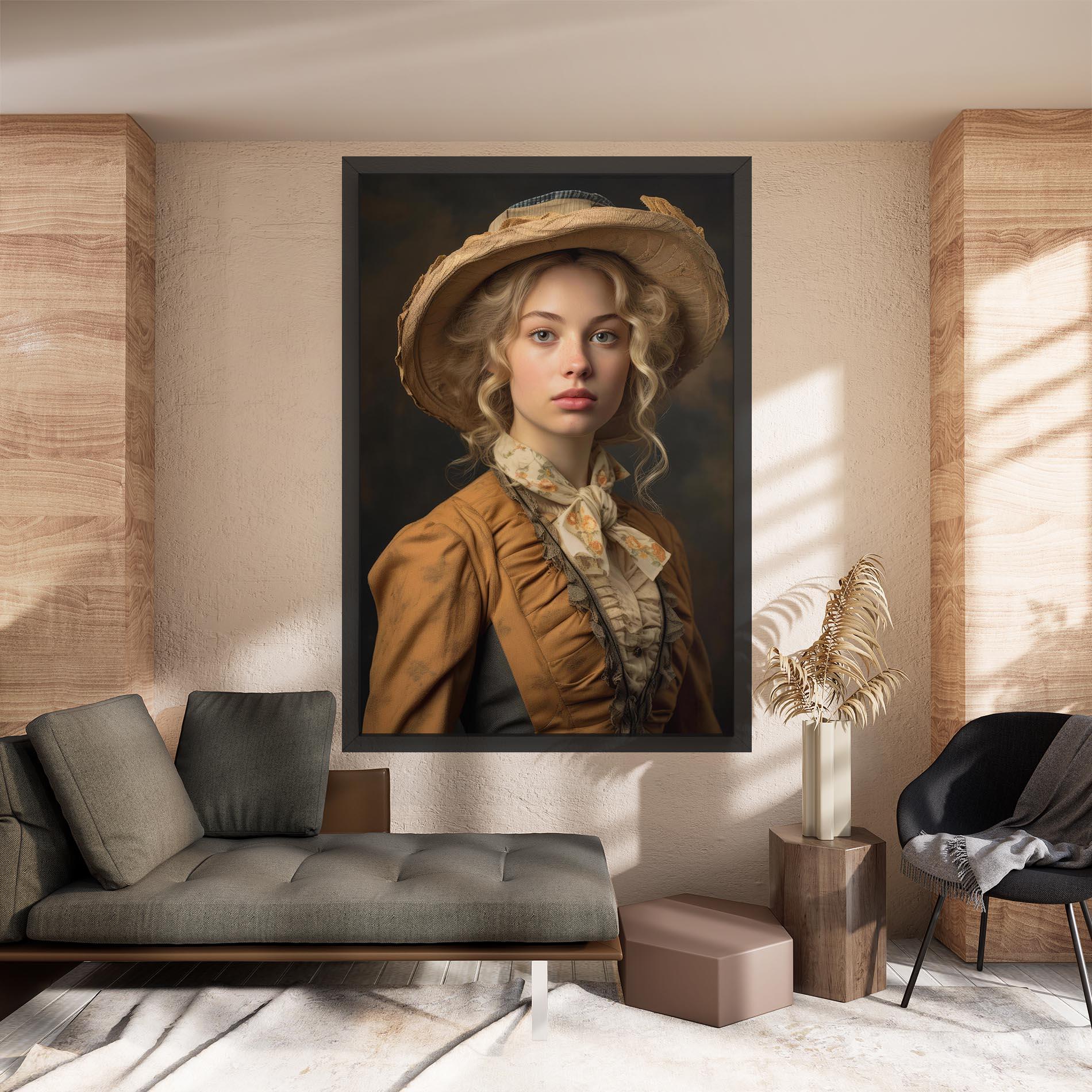 Leinwandbild Pretty Vintage Blonde mockup 8