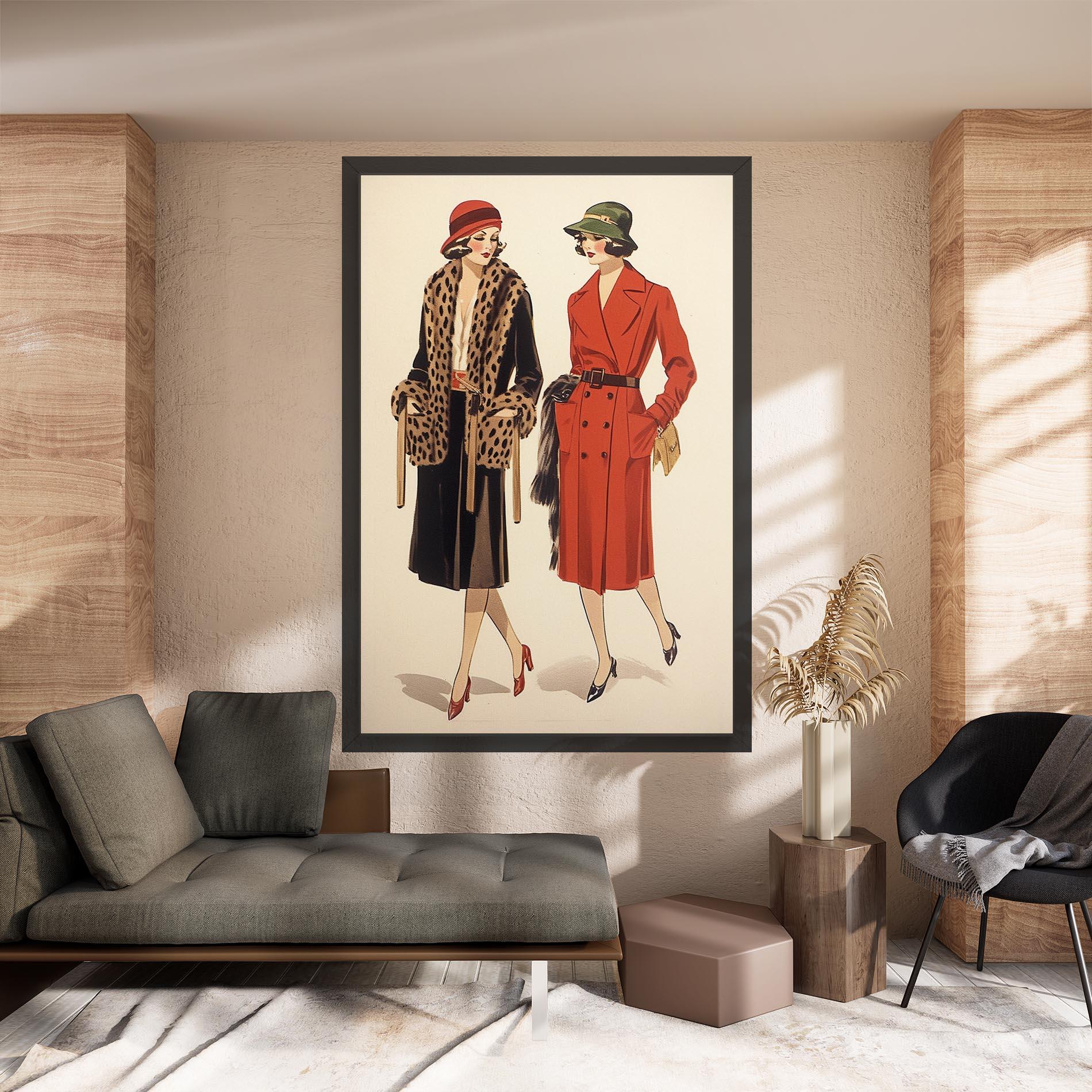 Leinwandbild Vintage Side By Side mockup 8