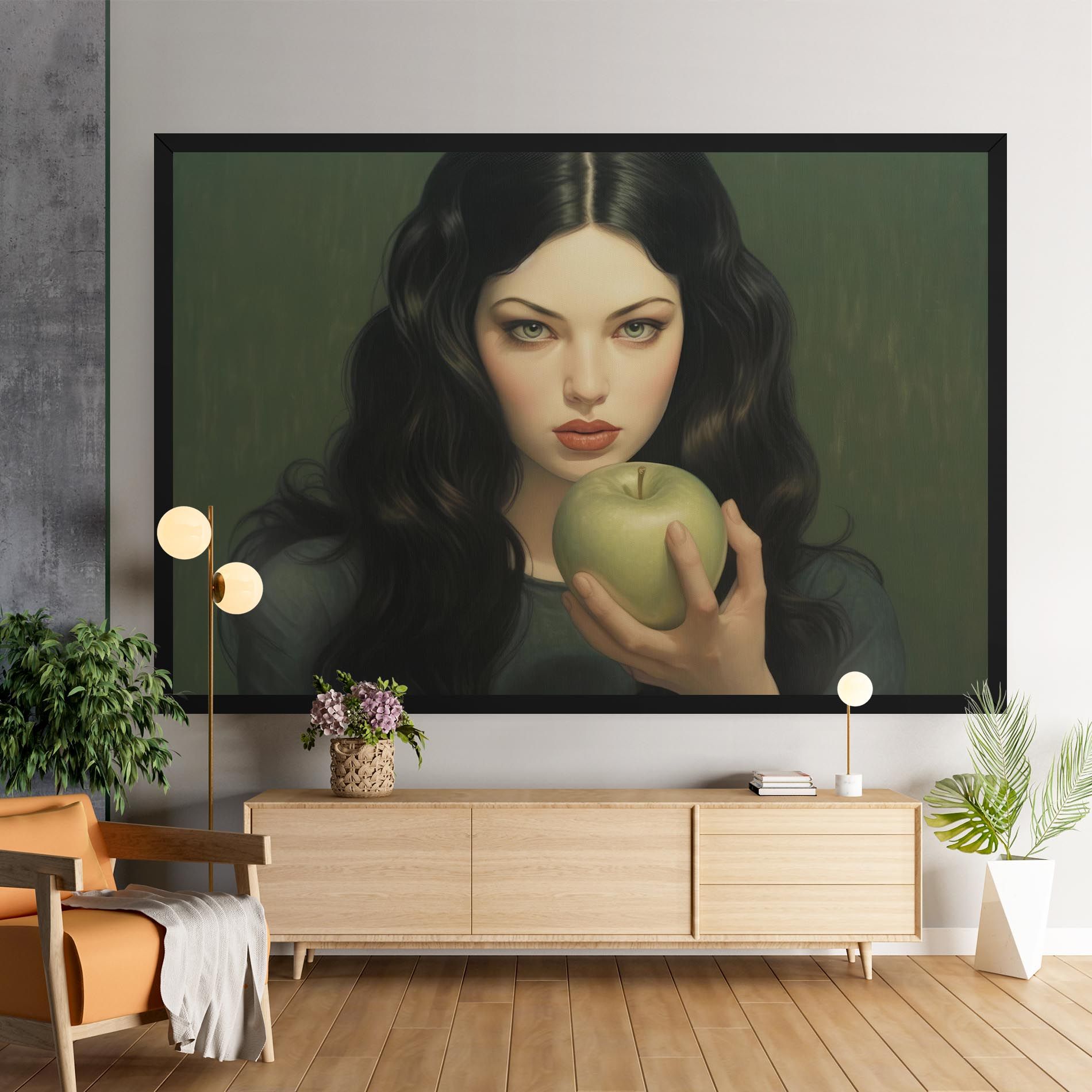 Green Apple Painting mockup 9