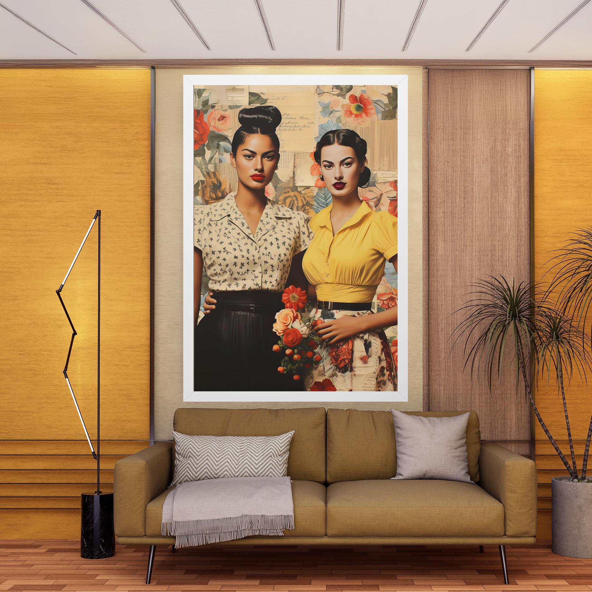 Leinwandbild Friendship Vintage Power mockup 9