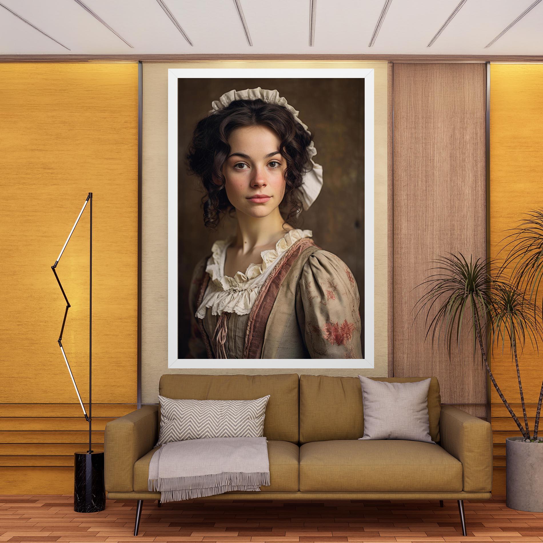 Leinwandbild Light Green Dress mockup 9