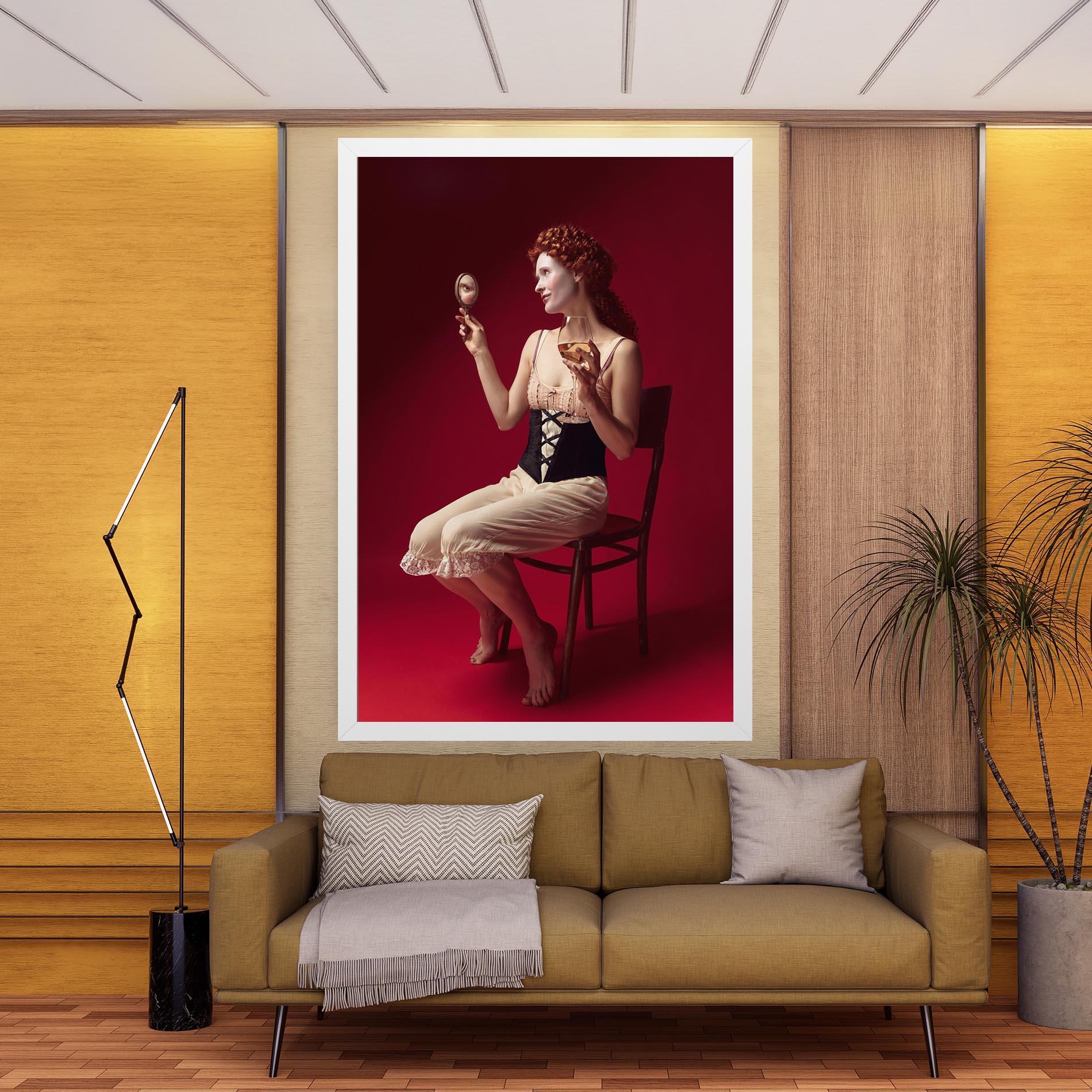 Leinwandbild Medieval Redhead Woman mockup 9