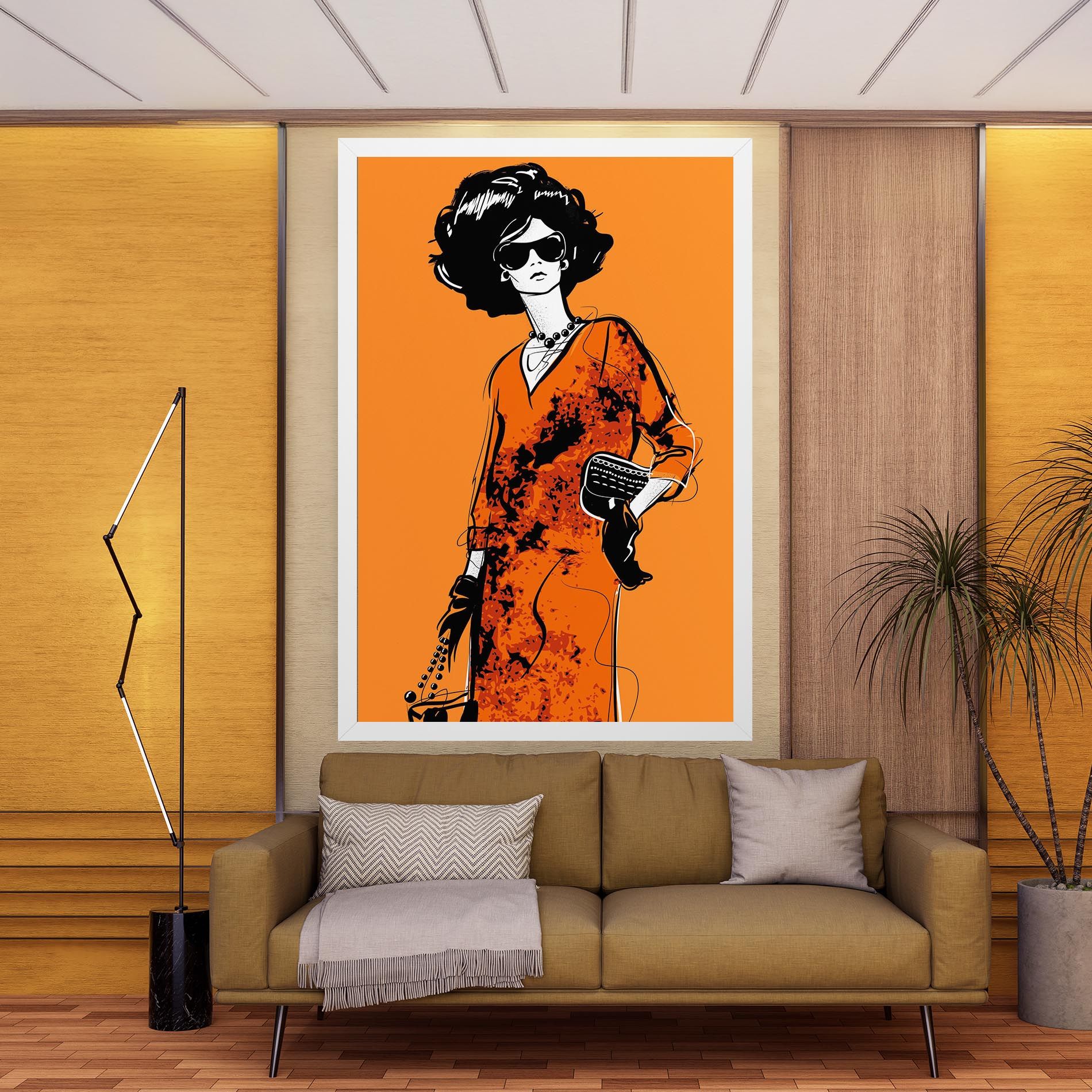 Old Orange Dress mockup 9