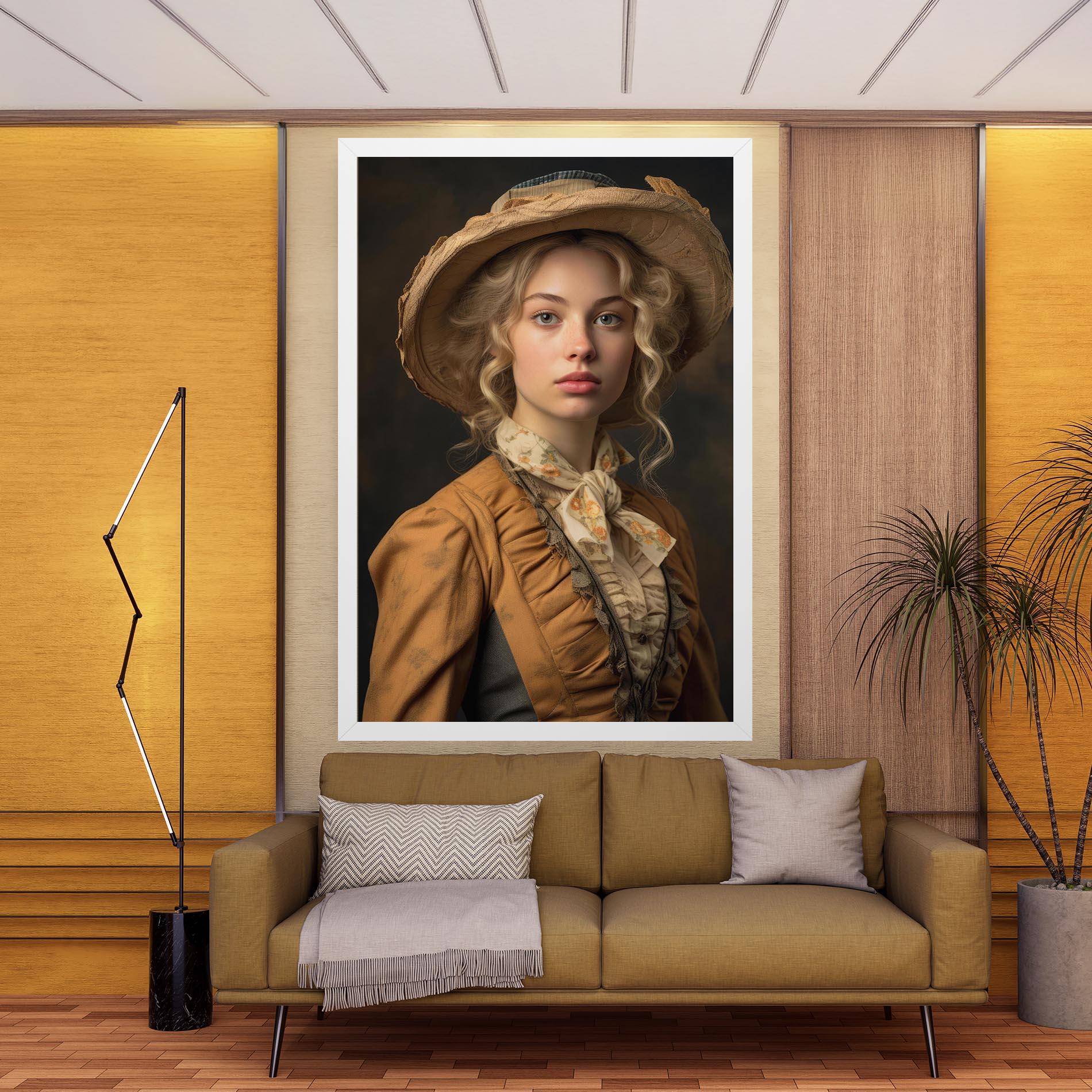 Leinwandbild Pretty Vintage Blonde mockup 9