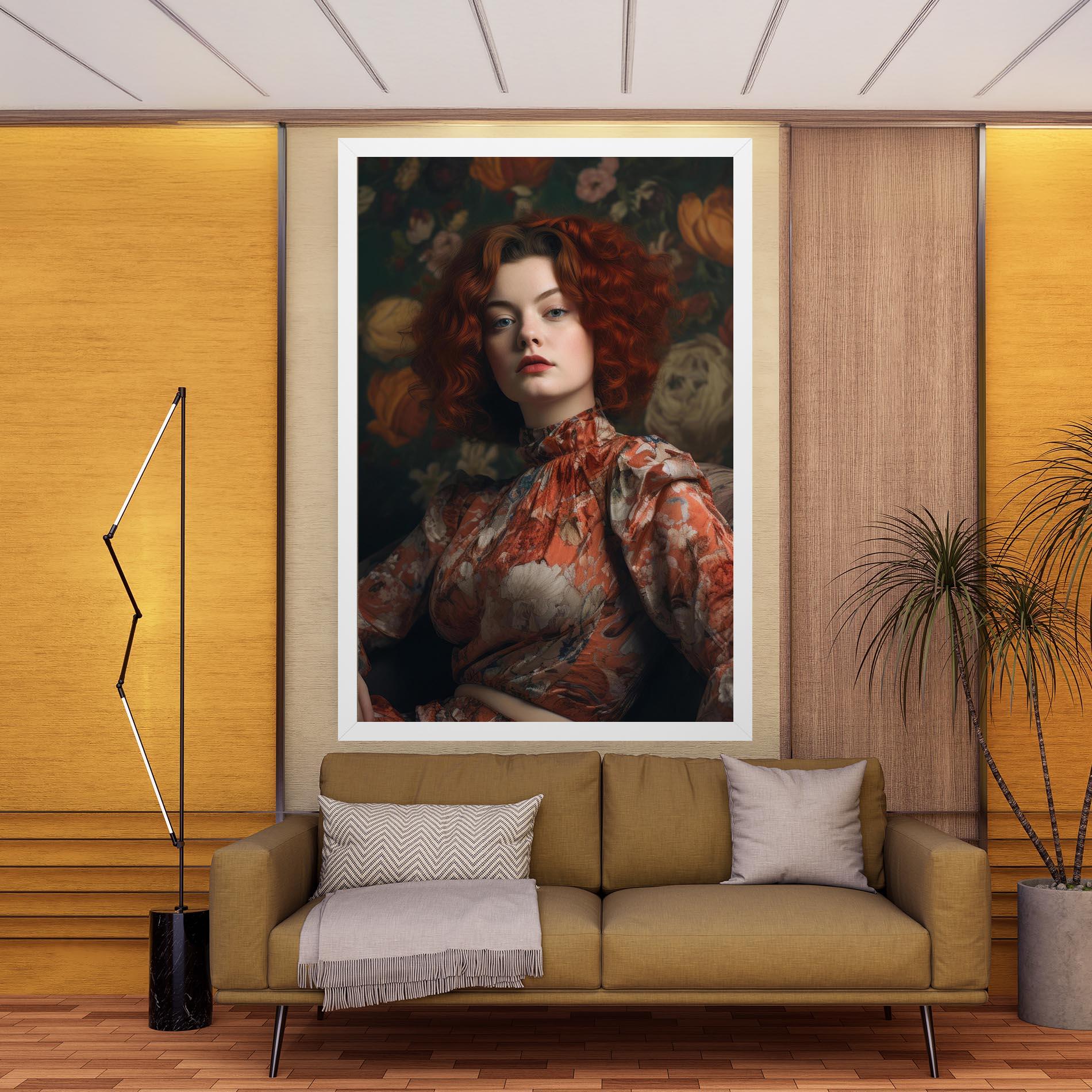 Leinwandbild Red Vintage Hair mockup 9