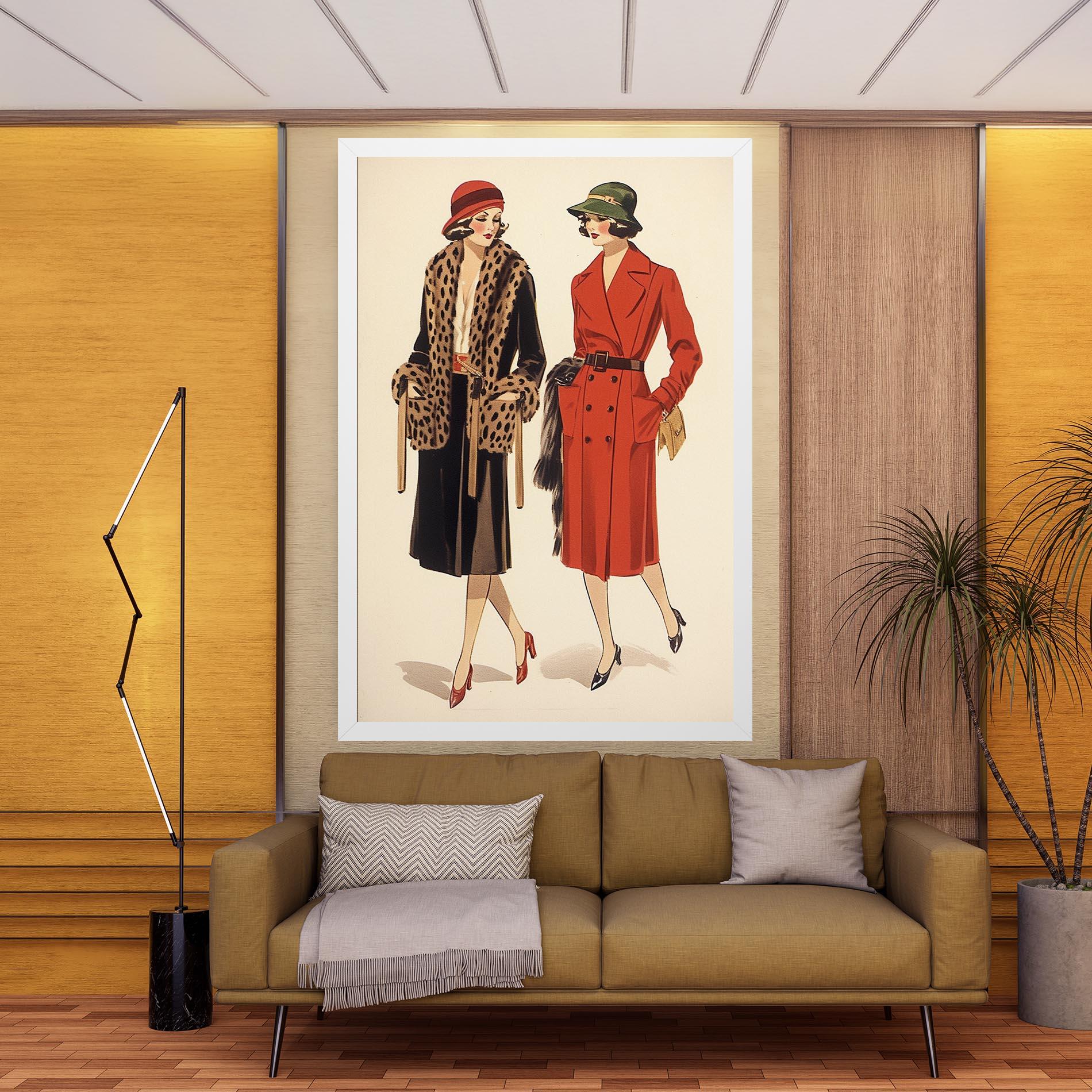 Leinwandbild Vintage Side By Side mockup 9