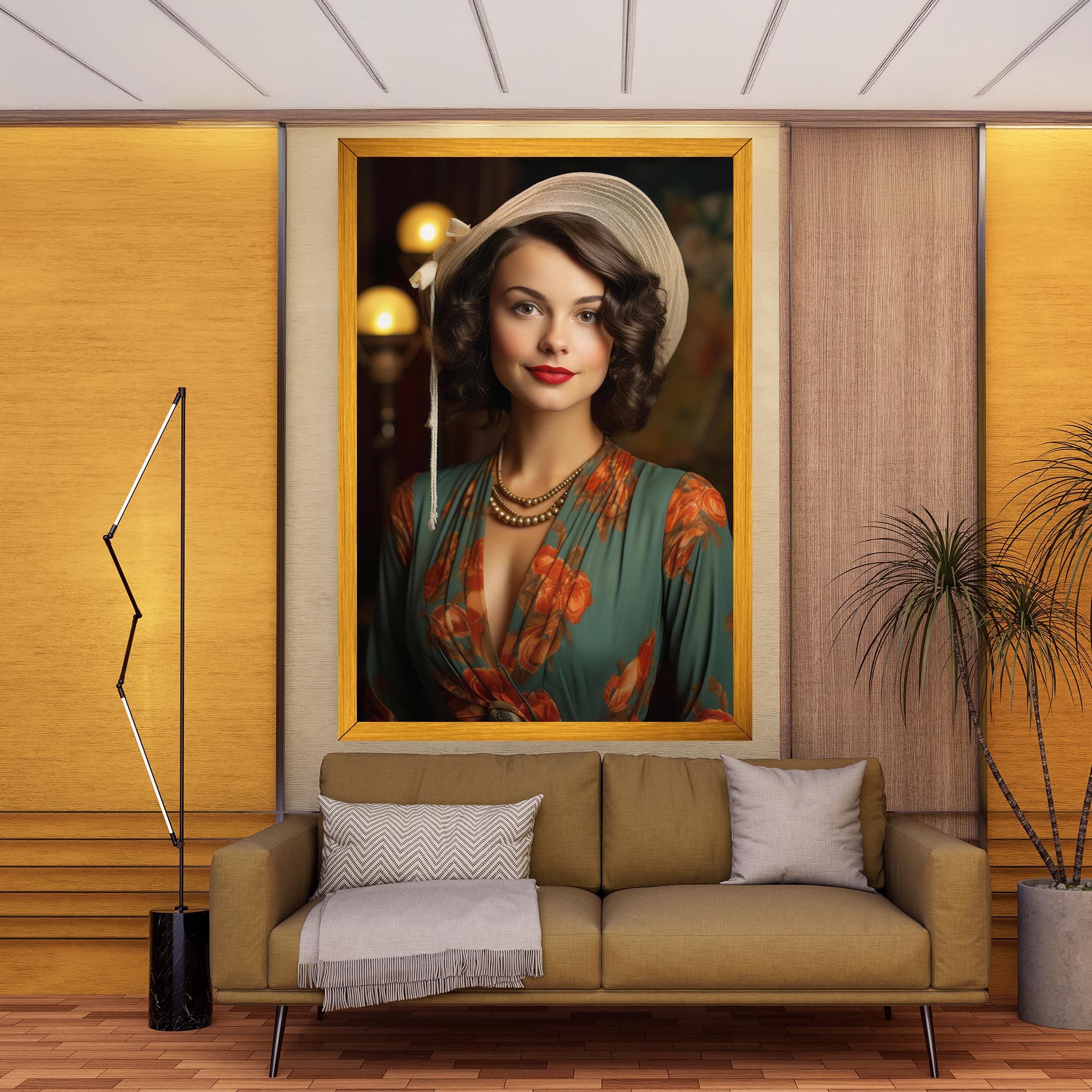 Green Orange Blouse mockup 9