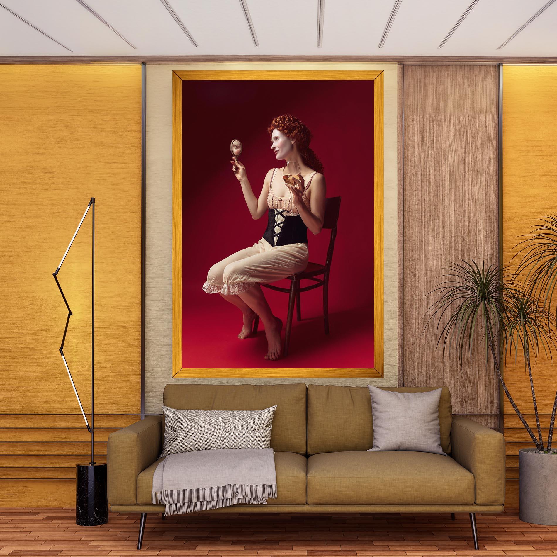 Leinwandbild Medieval Redhead Woman mockup 9