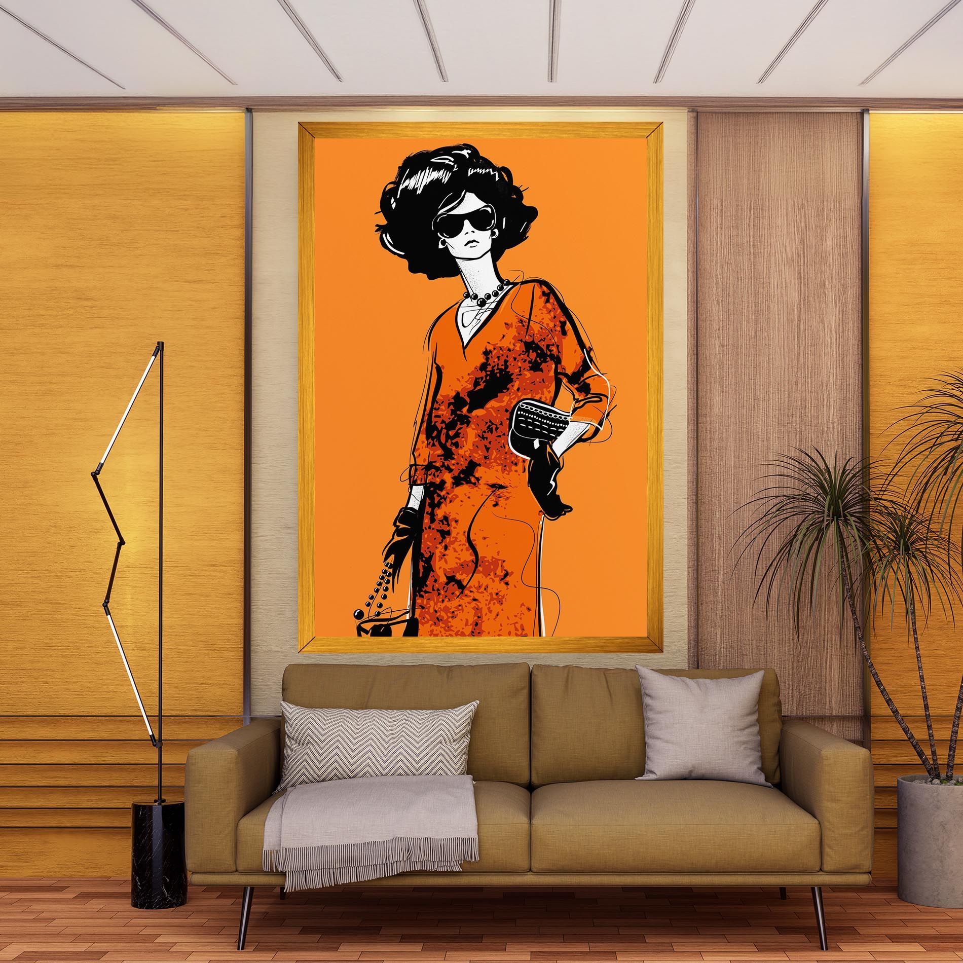 Old Orange Dress mockup 9