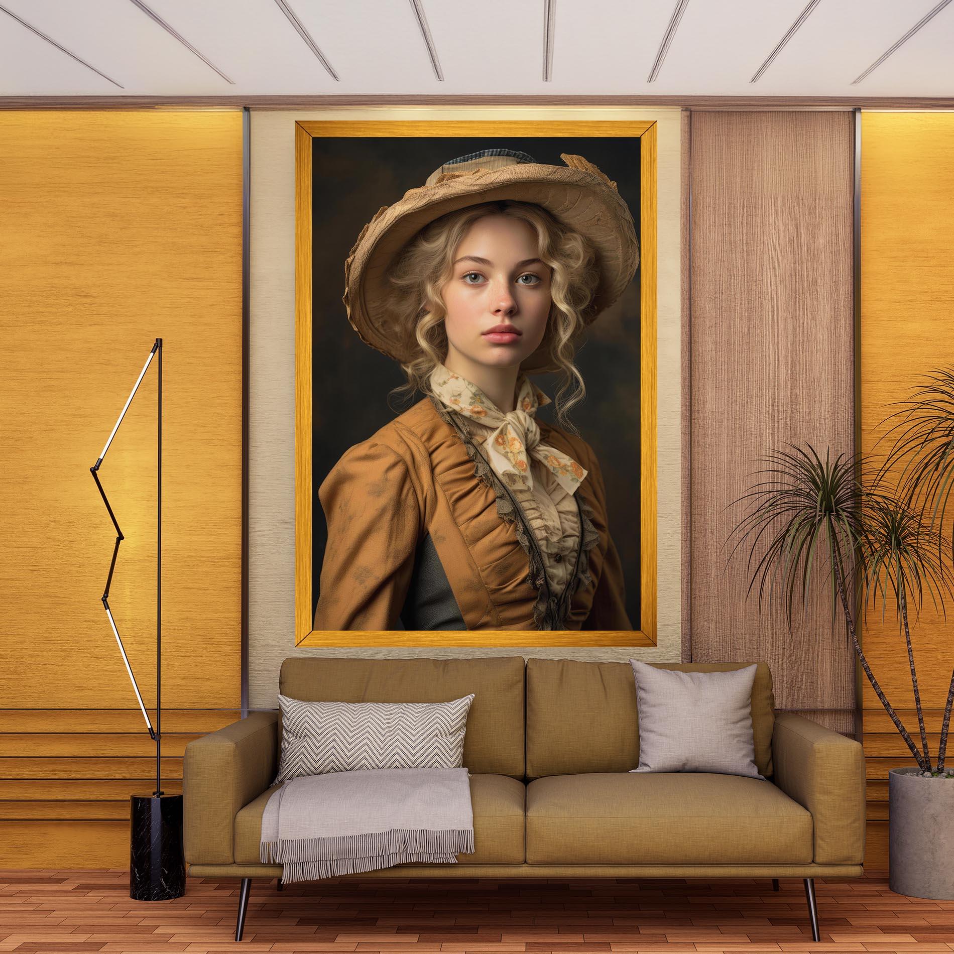 Leinwandbild Pretty Vintage Blonde mockup 9