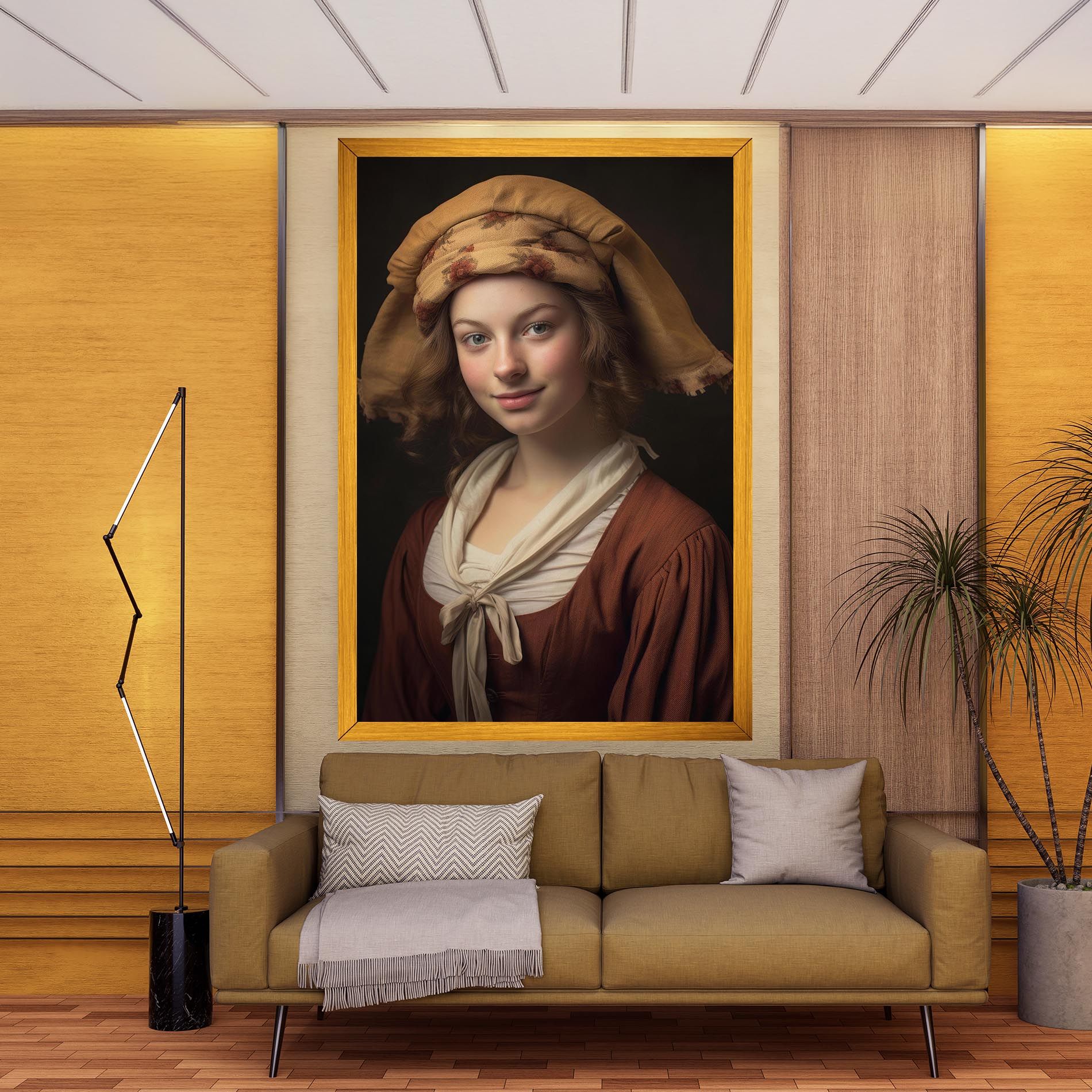 Young Vintage Woman mockup 9