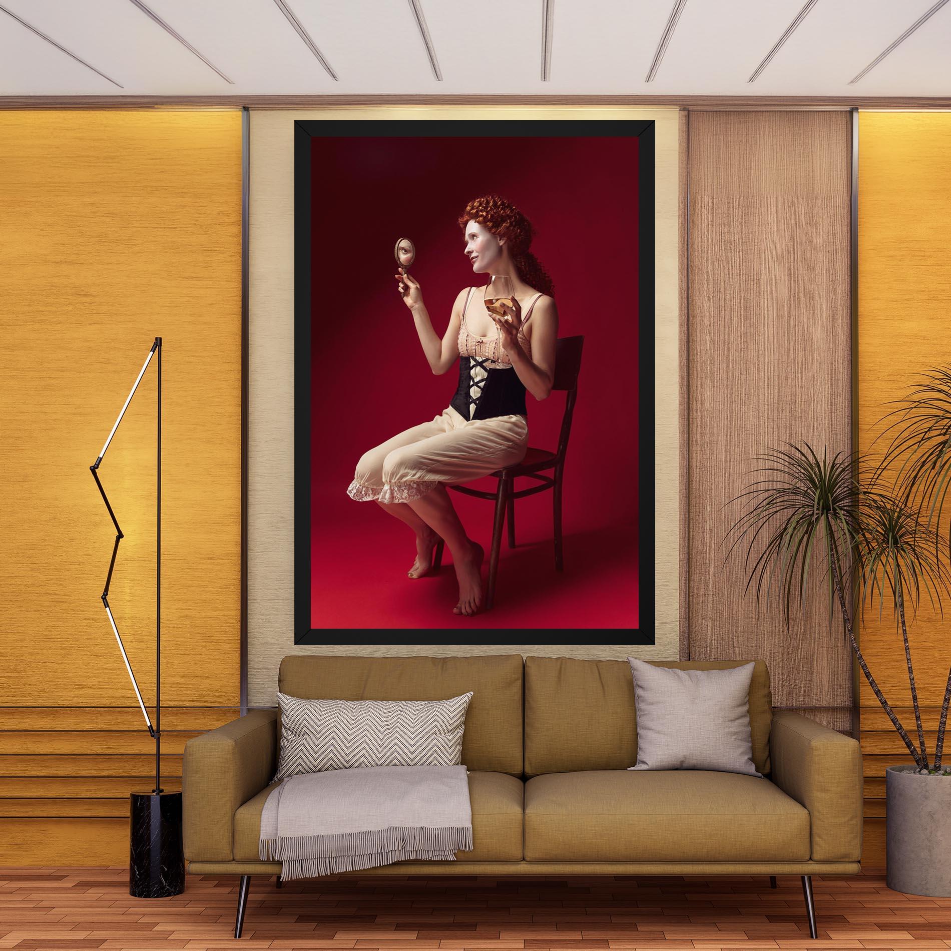 Leinwandbild Medieval Redhead Woman mockup 9