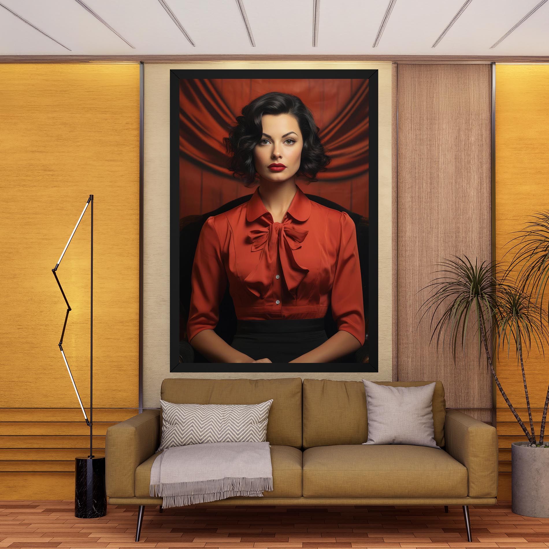 Pretty Red Blouse mockup 9