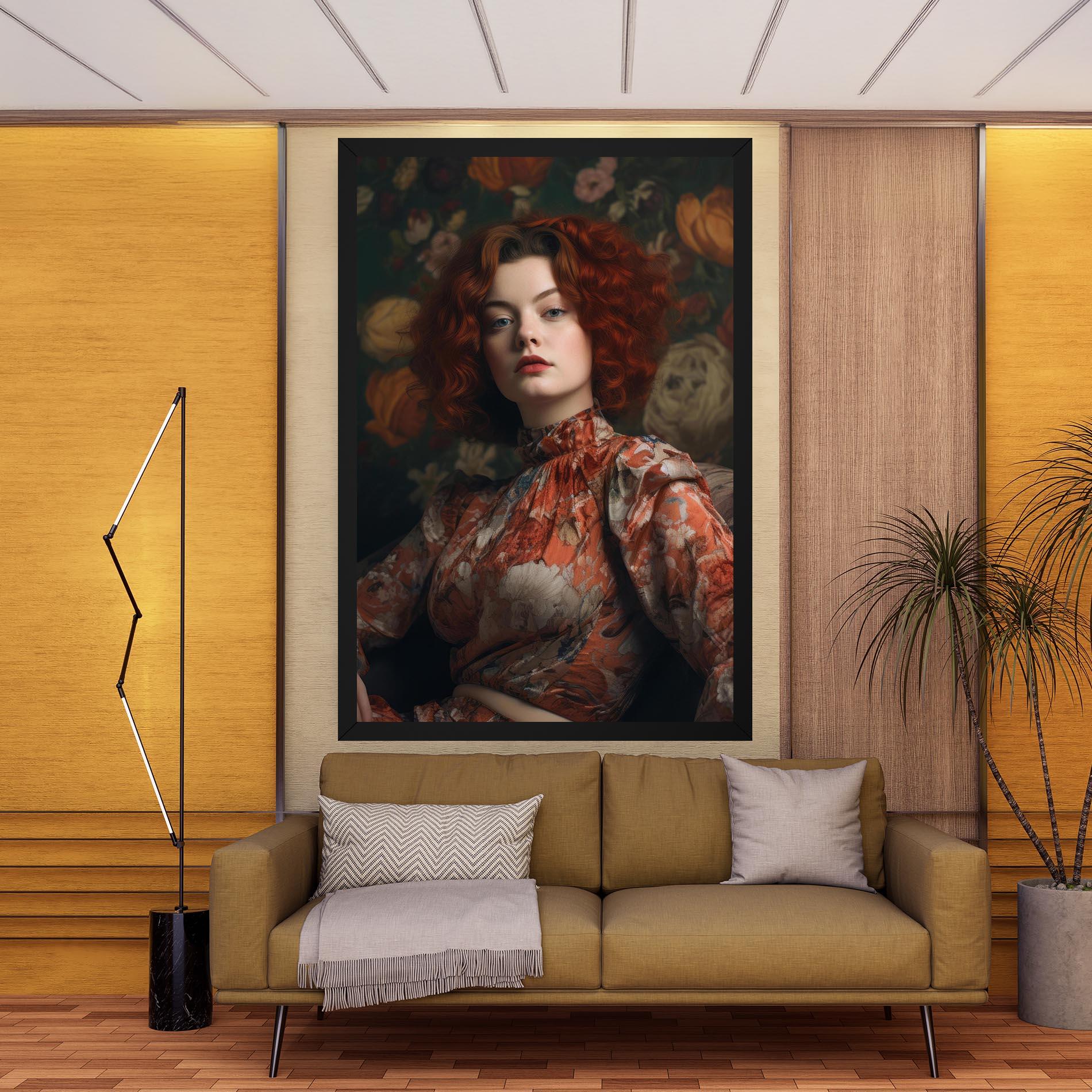 Leinwandbild Red Vintage Hair mockup 9