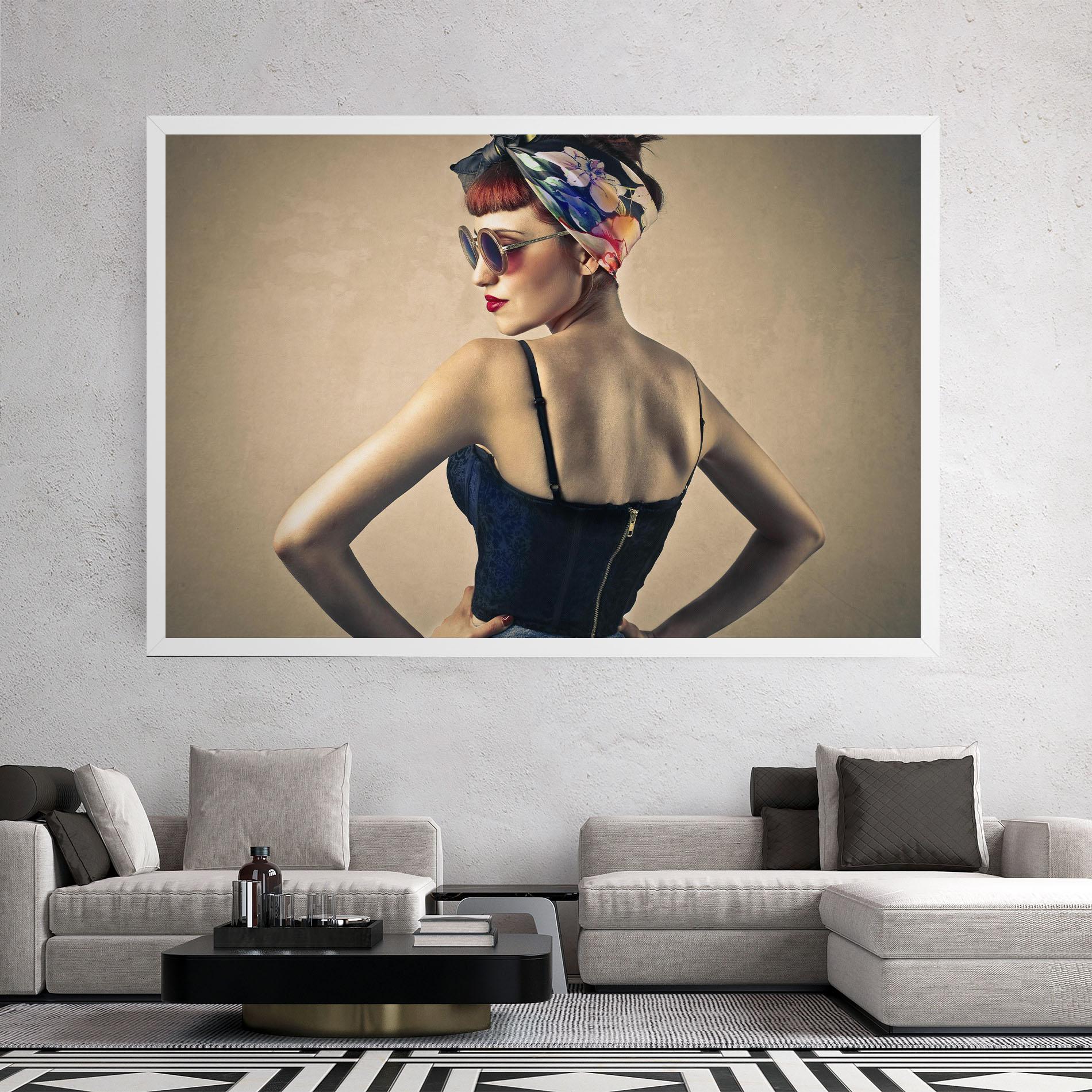 Leinwandbild Pin Up Girl mockup 2