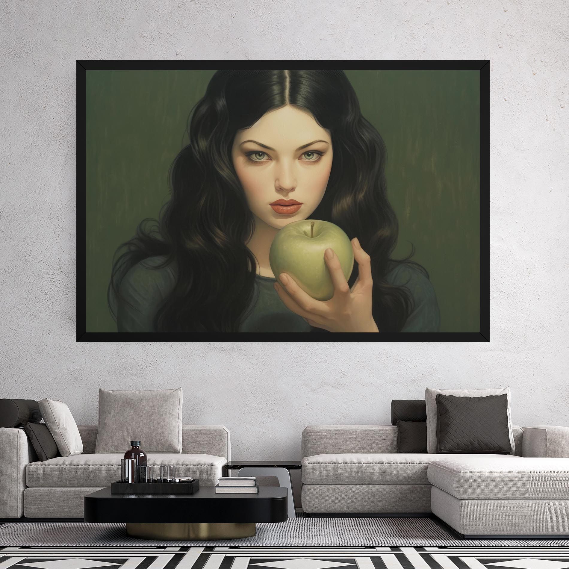 Green Apple Painting mockup 2